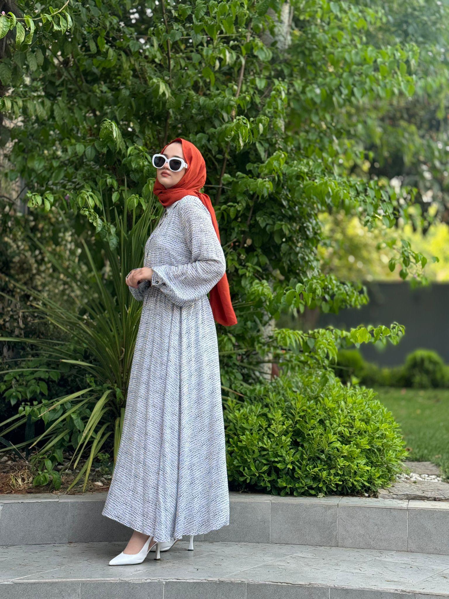Kahma Benekli Elbise Siyah 24y13051