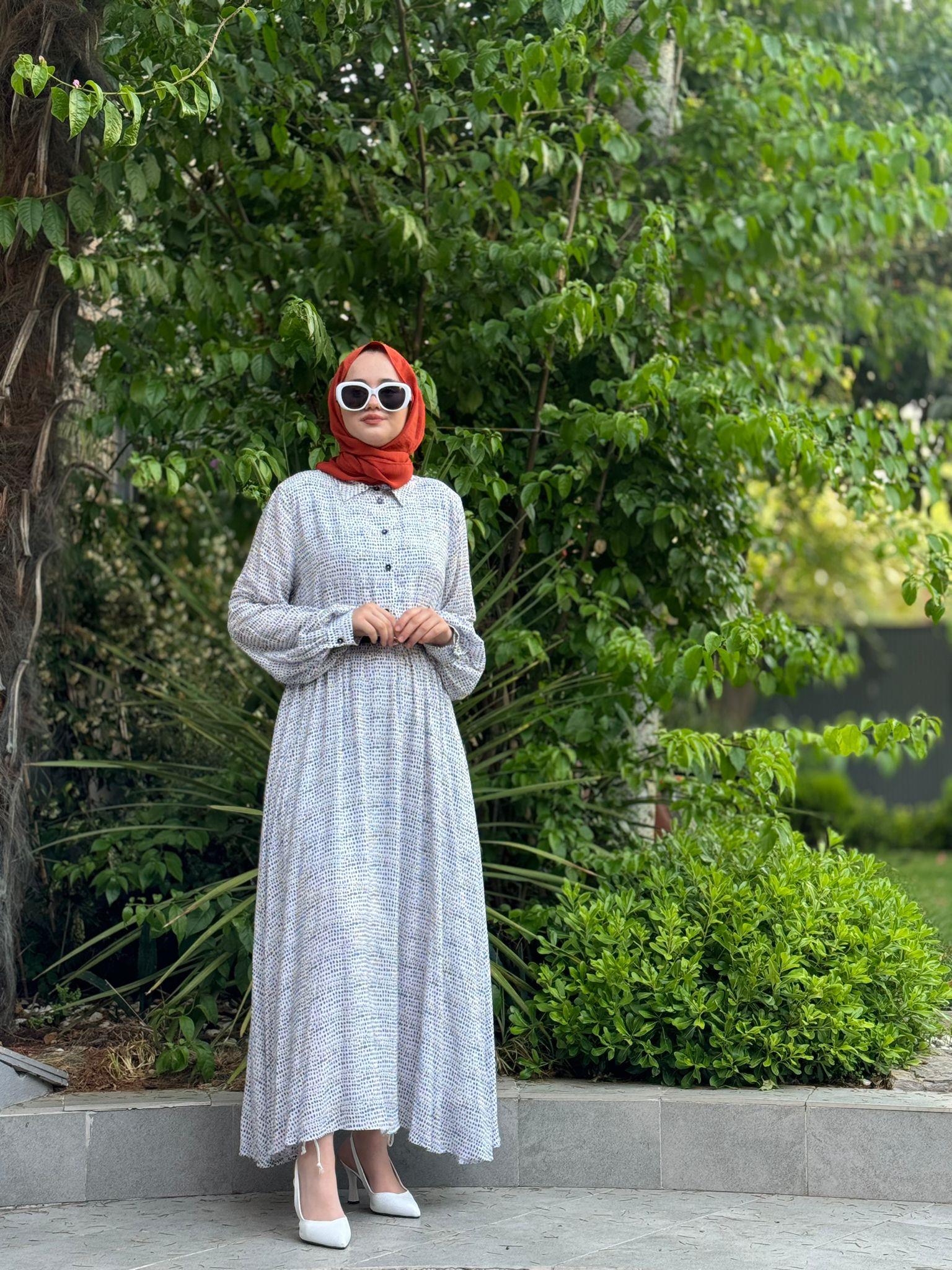 Kahma Benekli Elbise Siyah 24y13051