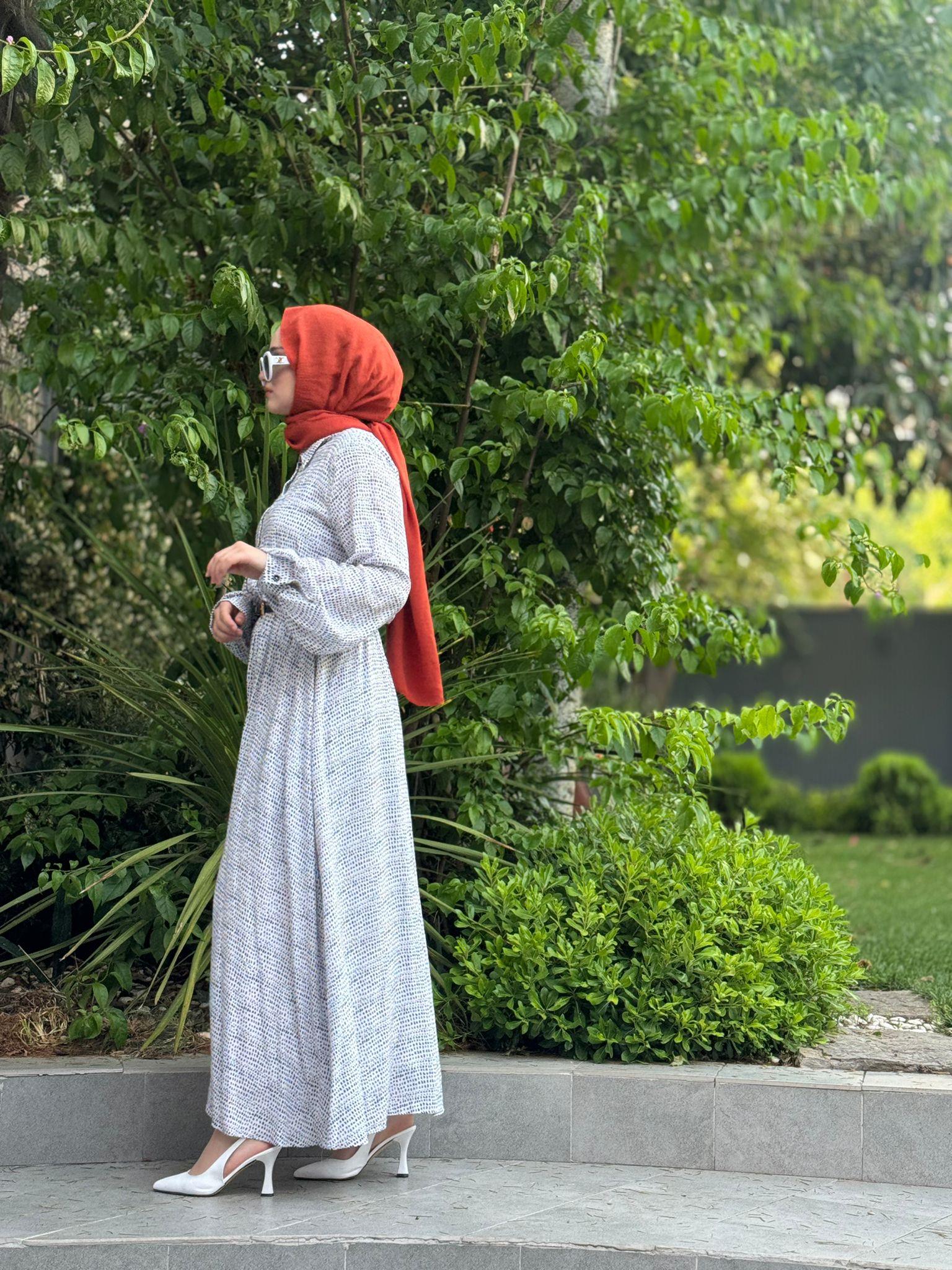 Kahma Benekli Elbise Siyah 24y13051