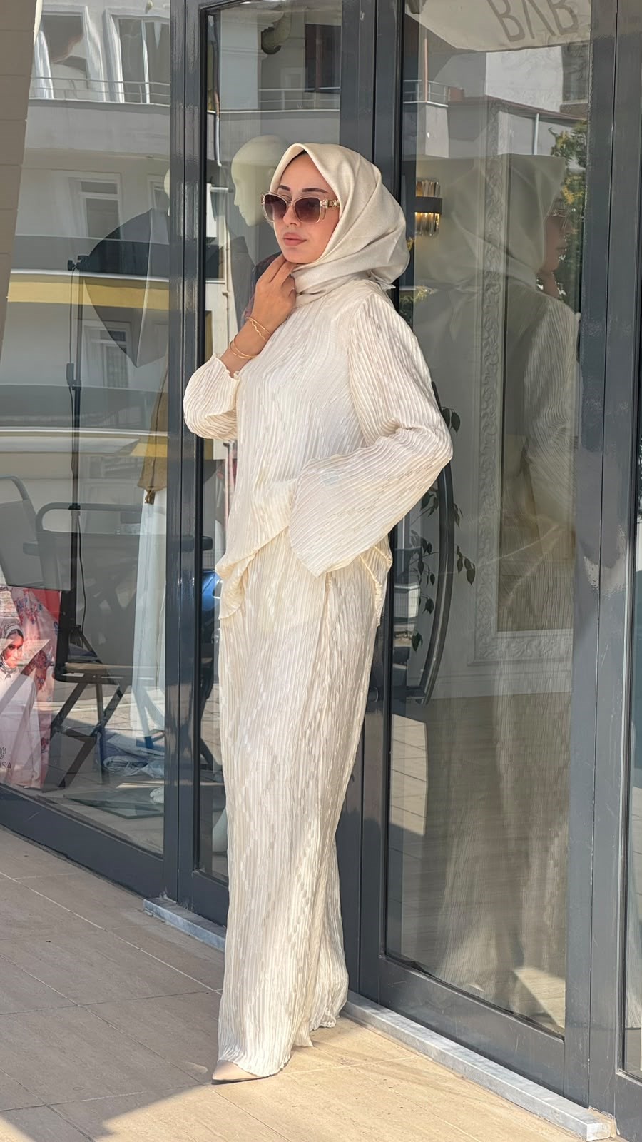 Kahma Bürümcük Dokulu Bol Pantolon 26y11311