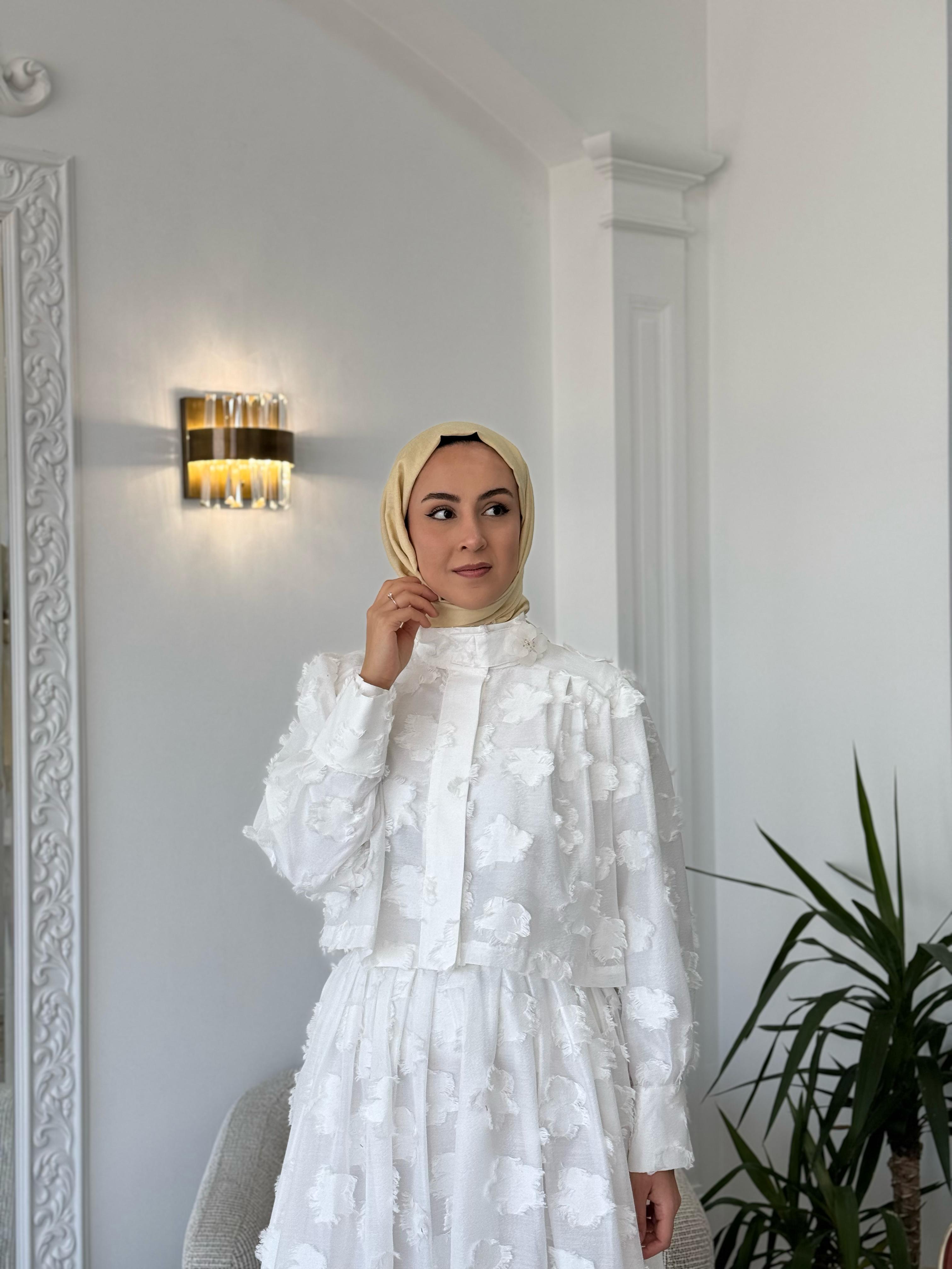 Kahma Ceket Beyaz 25y25160