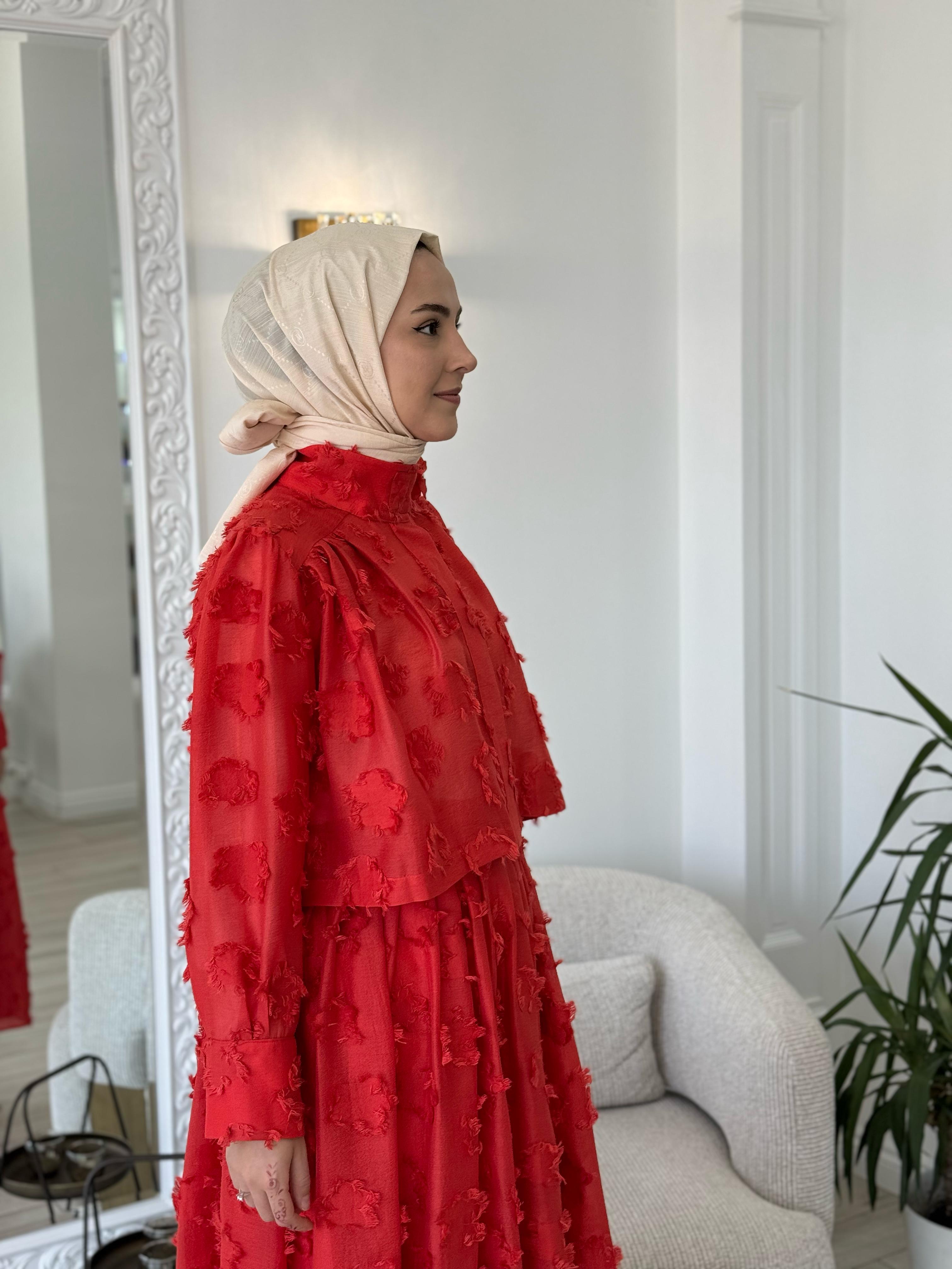 Kahma Ceket Mercan 25y25160