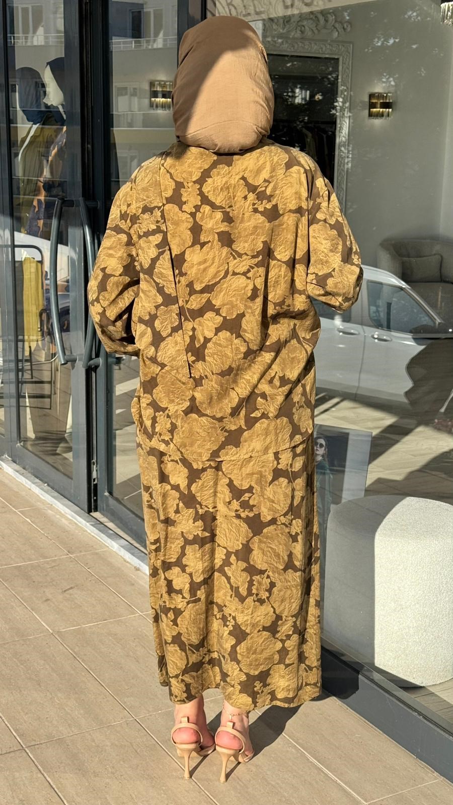 Kahma Çiçek Desenli Takım 26y17305