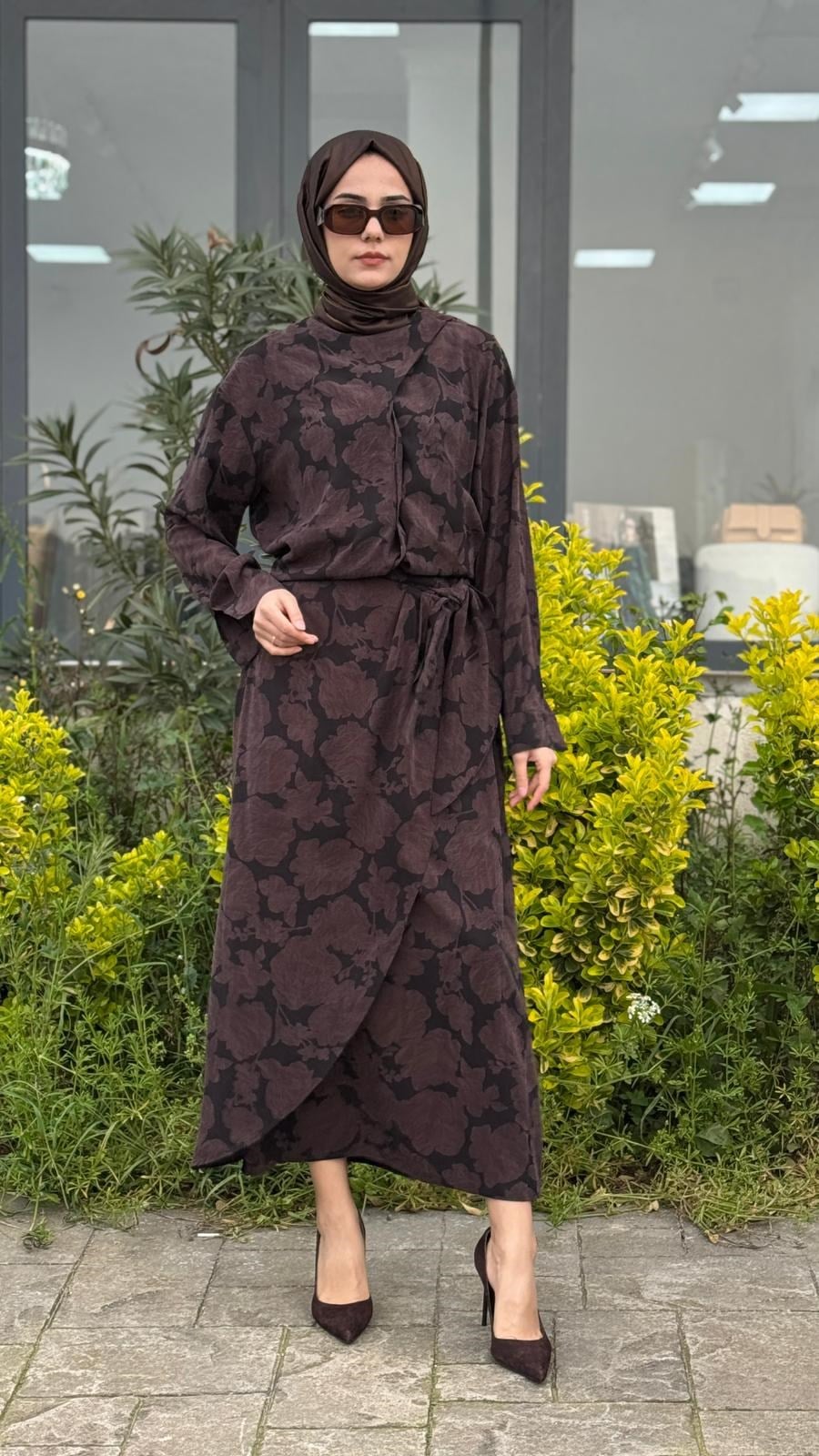 Kahma Çiçek Desenli Takım 26y17305