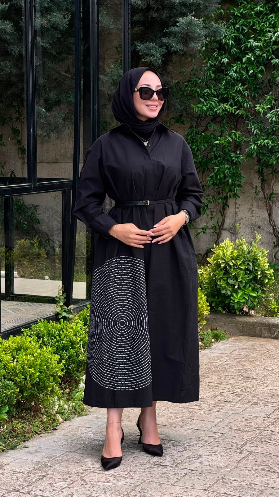 Kahma Çizgili Gömlek Elbise 26y13322