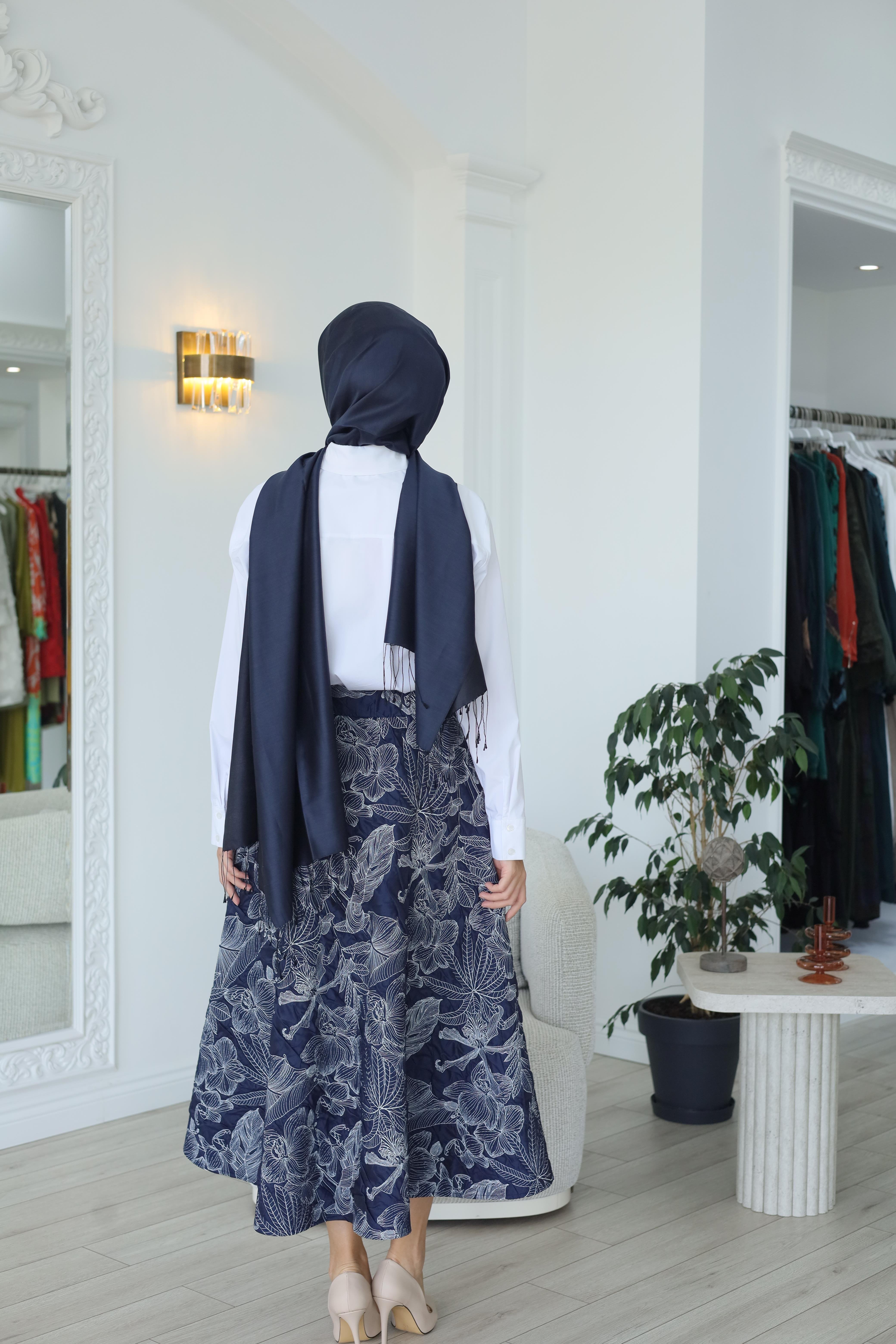 Kahma Desenli Etek 25k29203
