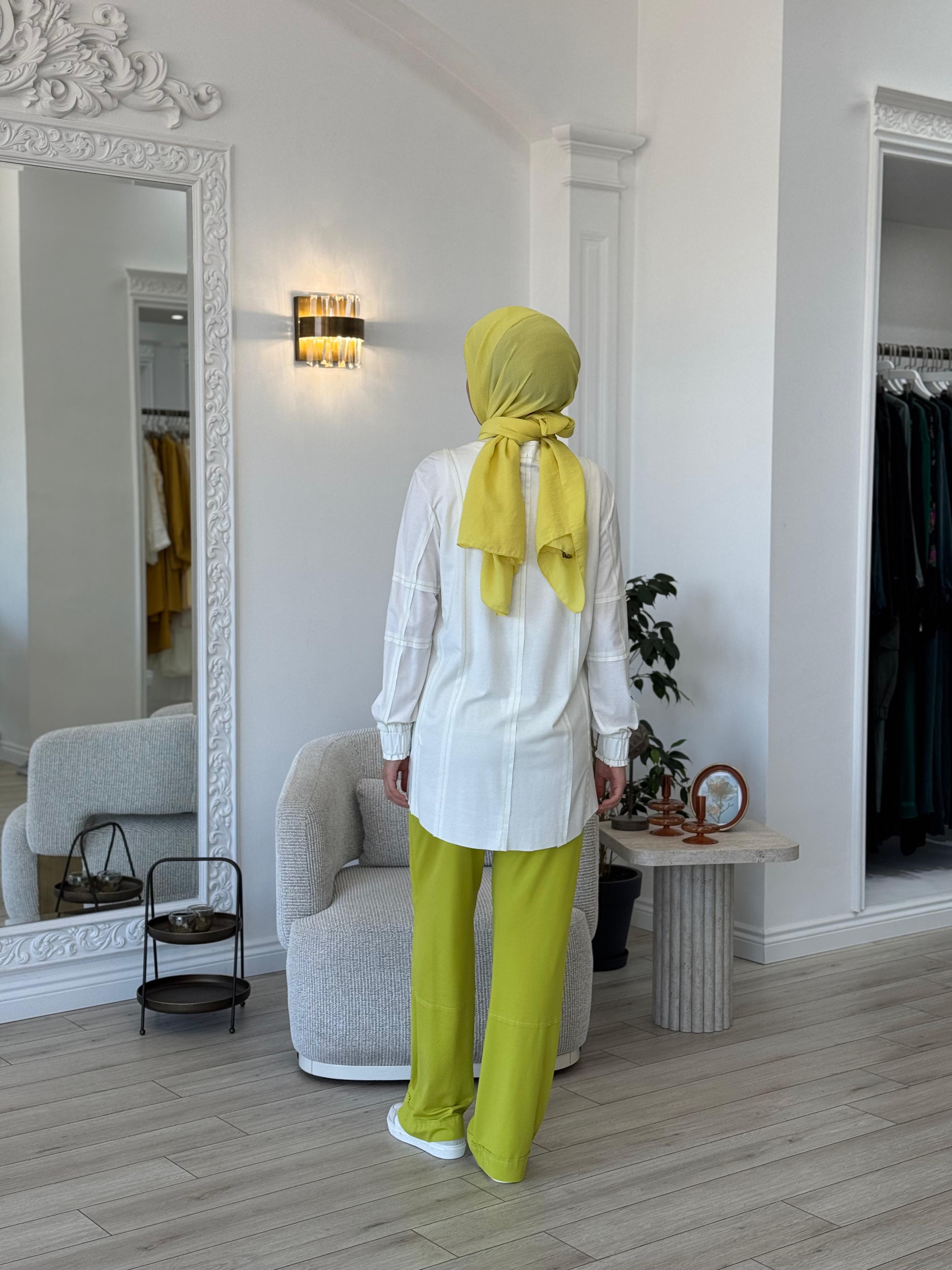 Kahma Dikiş Detaylı Takım Asit 24y12040