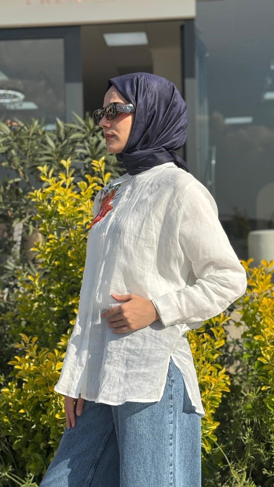 Kahma El İşlemeli Gömlek26y18309