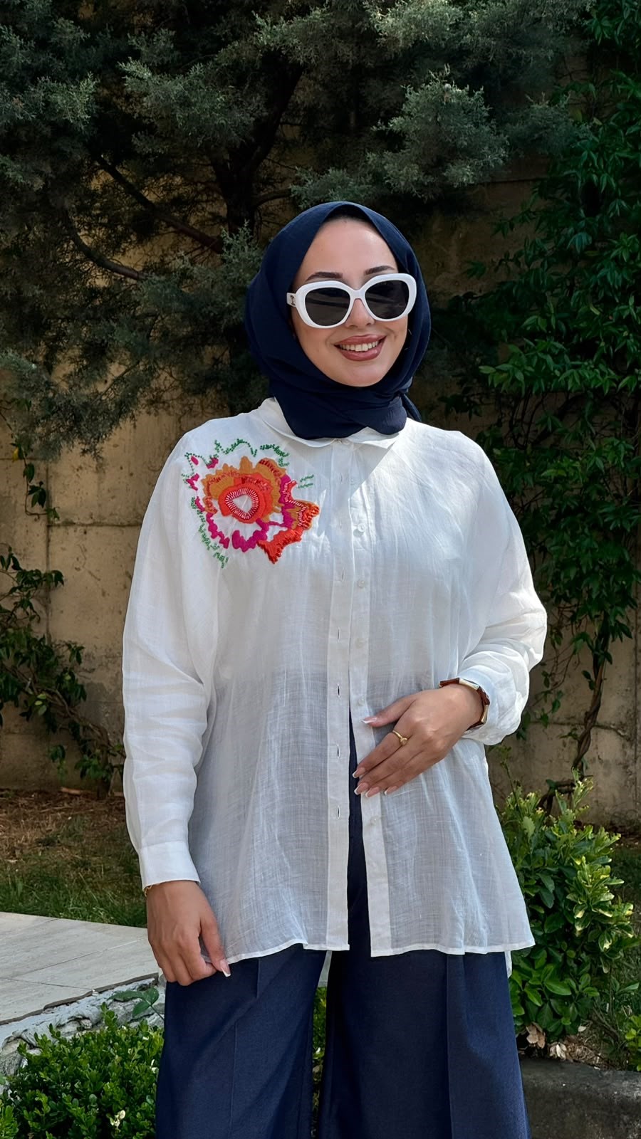 Kahma El İşlemeli Gömlek26y18309