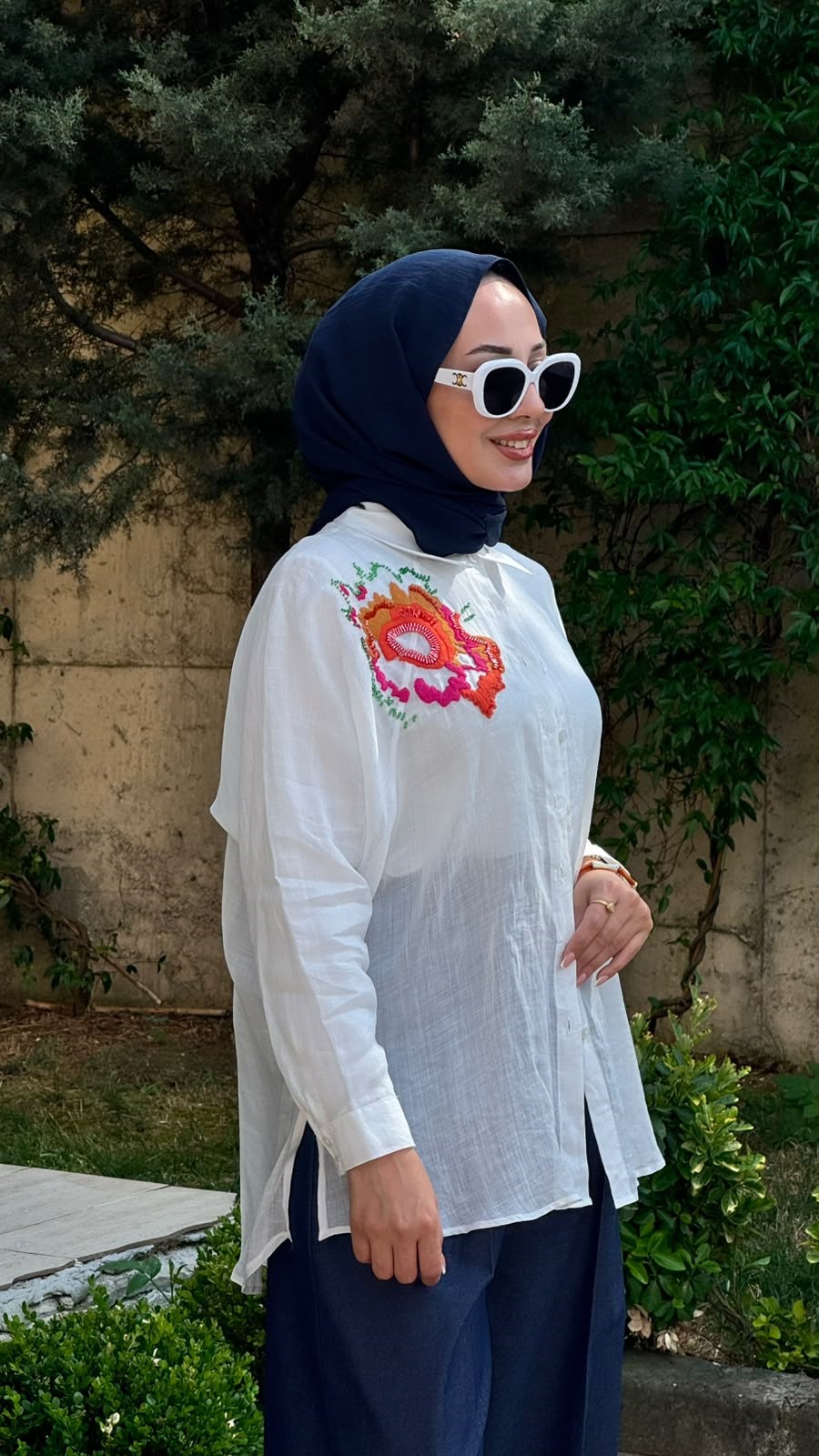 Kahma El İşlemeli Gömlek26y18309