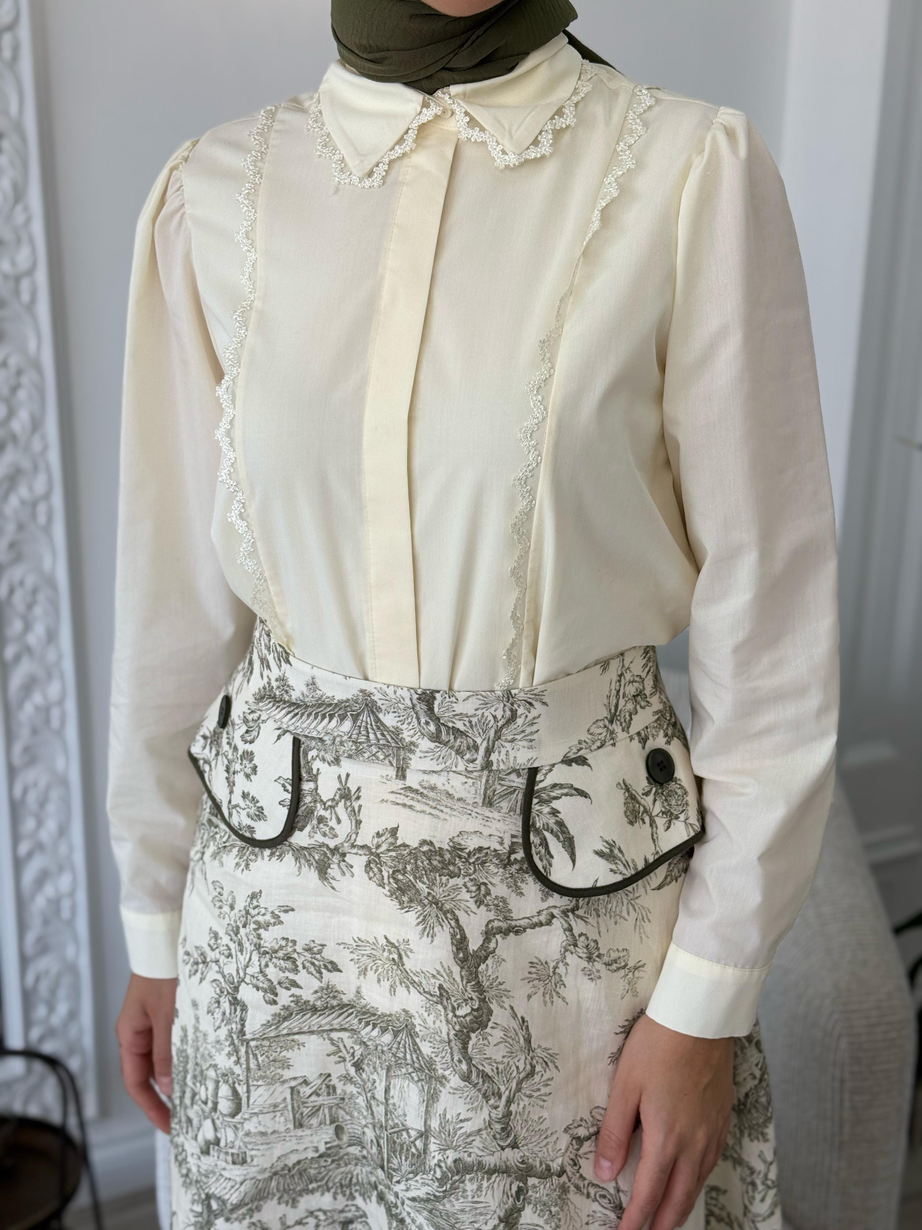 Kahma Gömlek Ekru 25y18157