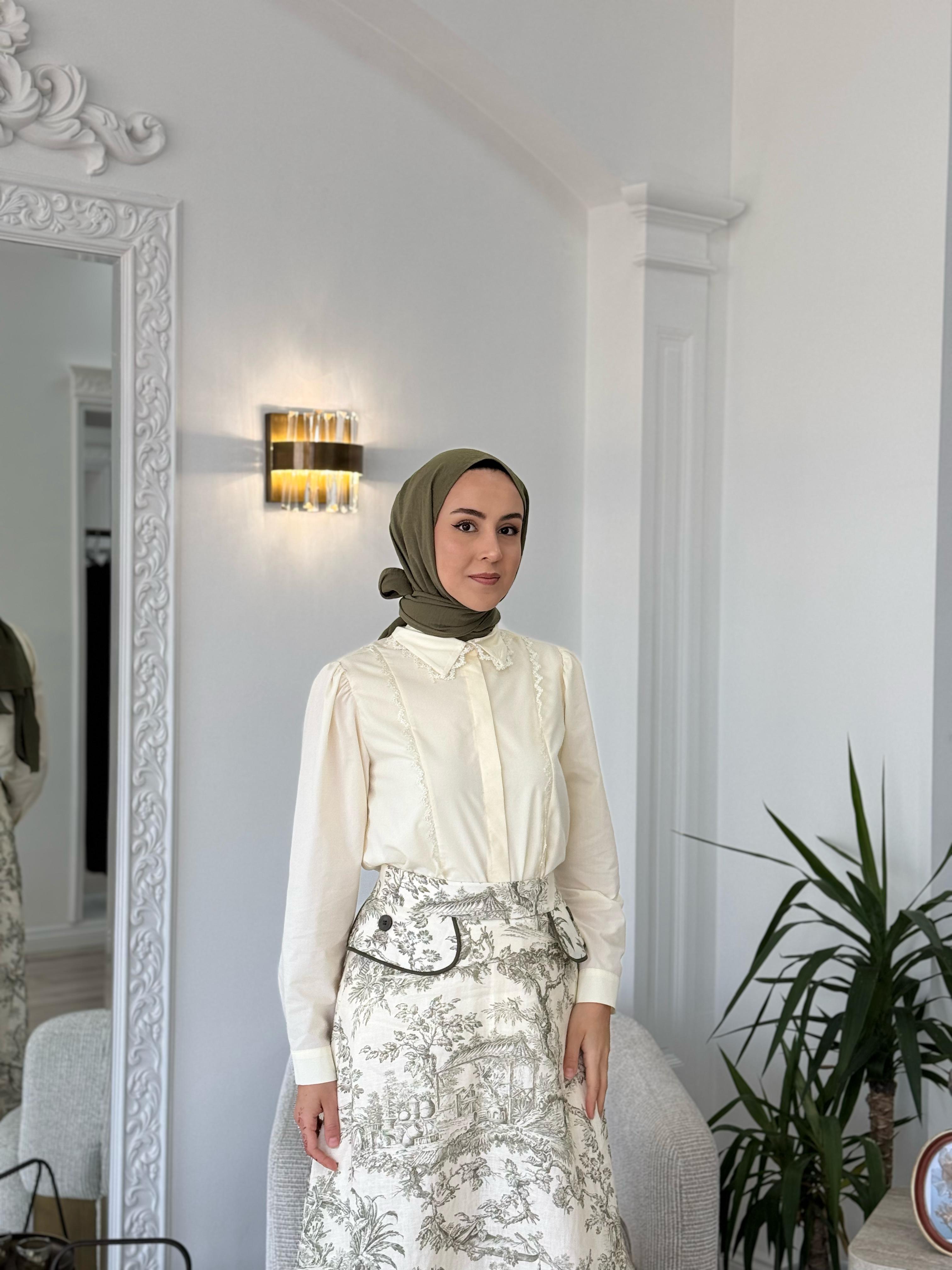 Kahma Gömlek Ekru 25y18157