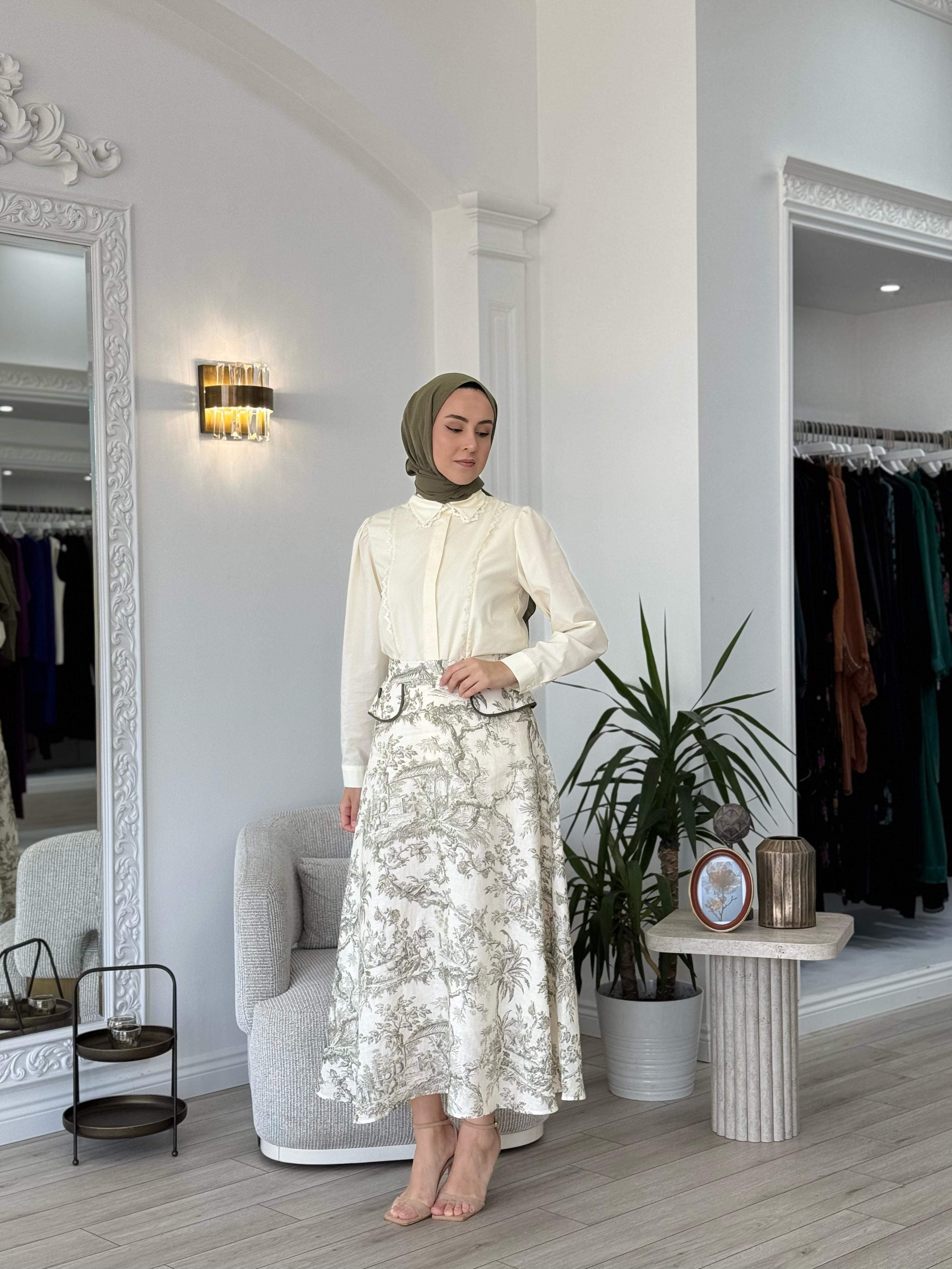 Kahma Gömlek Ekru 25y18157