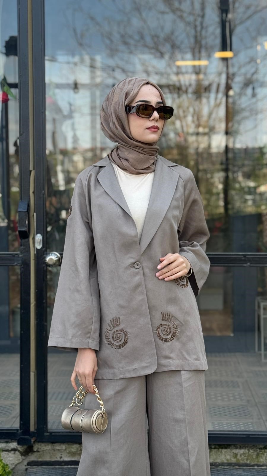Kahma Güneş İşlemeli Ceket 26y25301