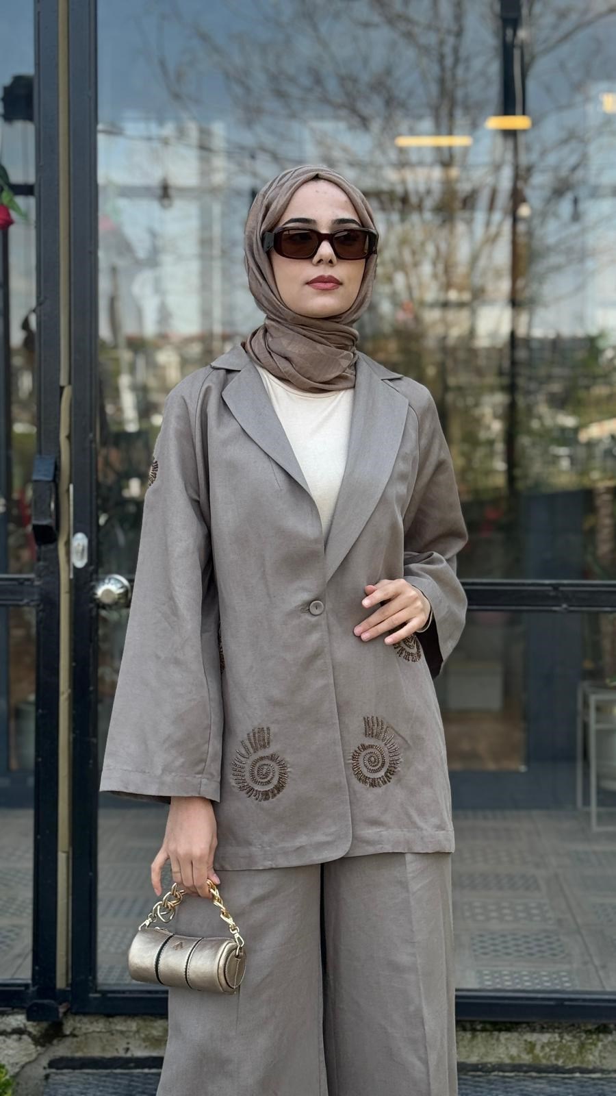 Kahma Güneş İşlemeli Ceket 26y25301