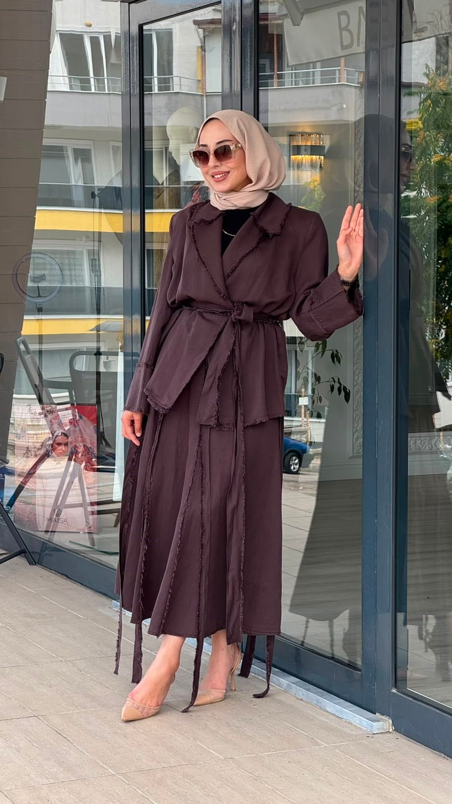 Kahma Katmanlı Etekli Ceket Takım 26y25311
