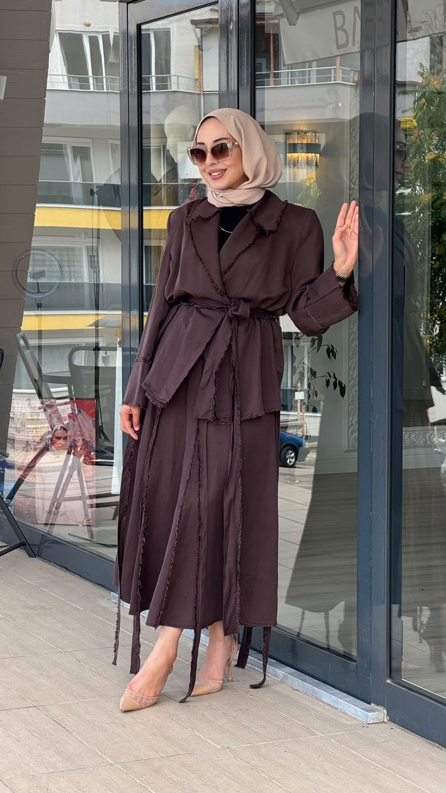 Kahma Katmanlı Etekli Ceket Takım 26y25311