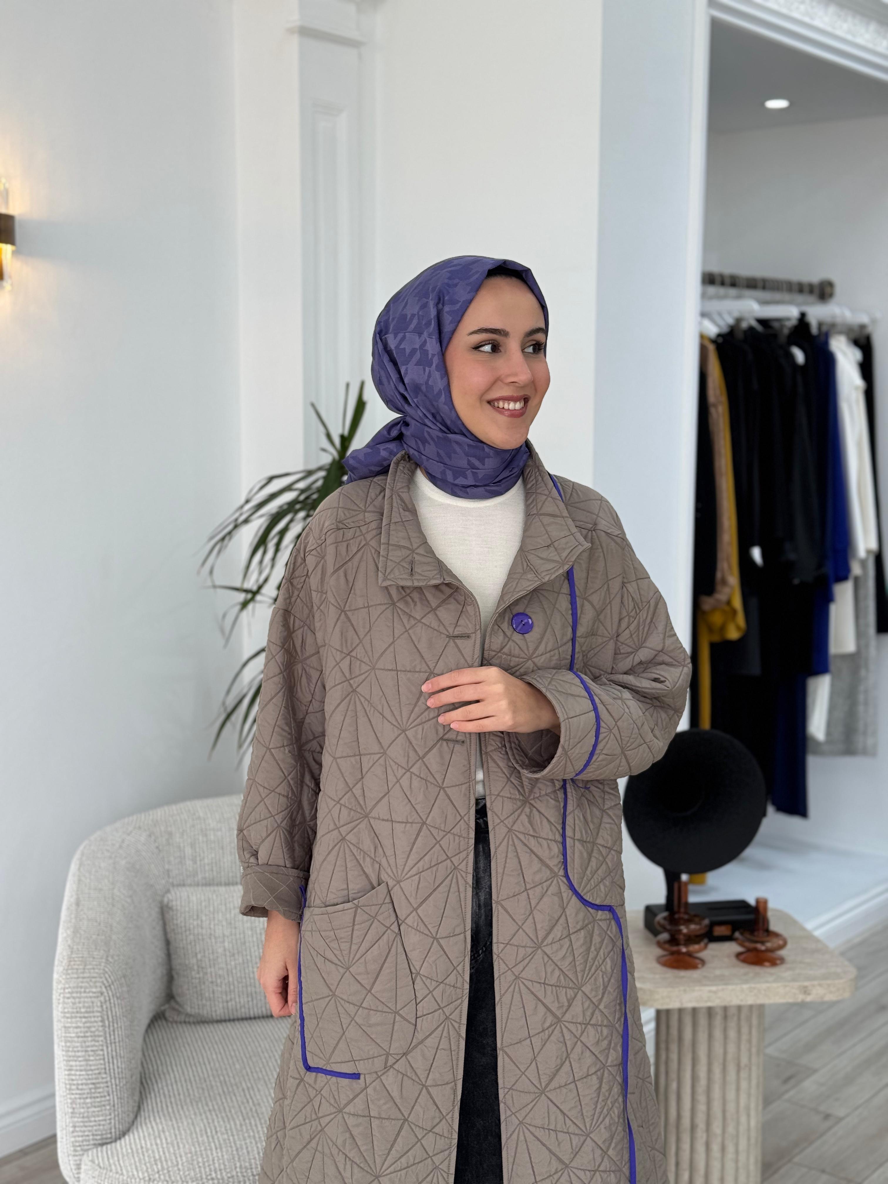 Kahma Mor Şerit Detaylı Kap 24k14111