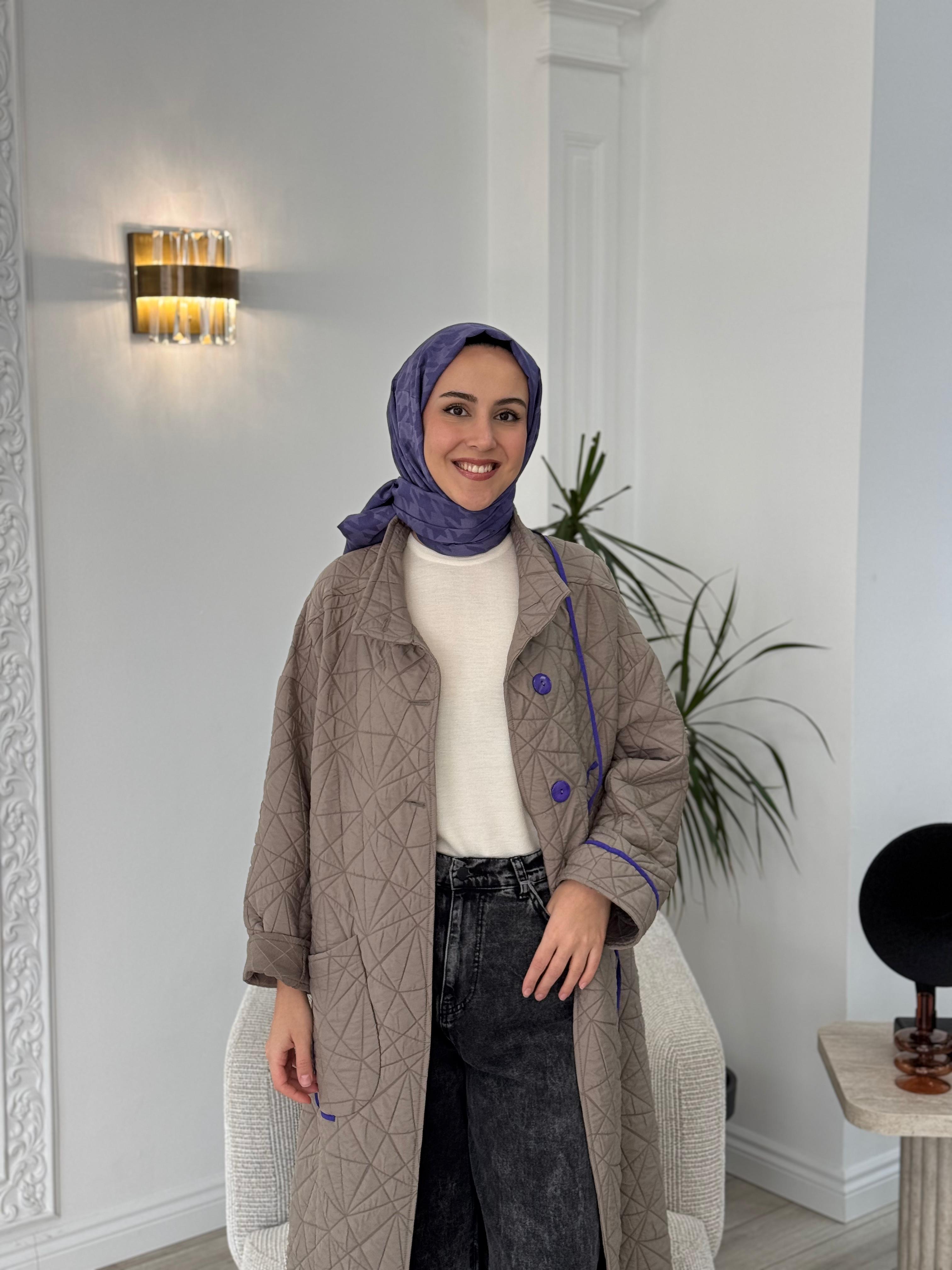 Kahma Mor Şerit Detaylı Kap 24k14111