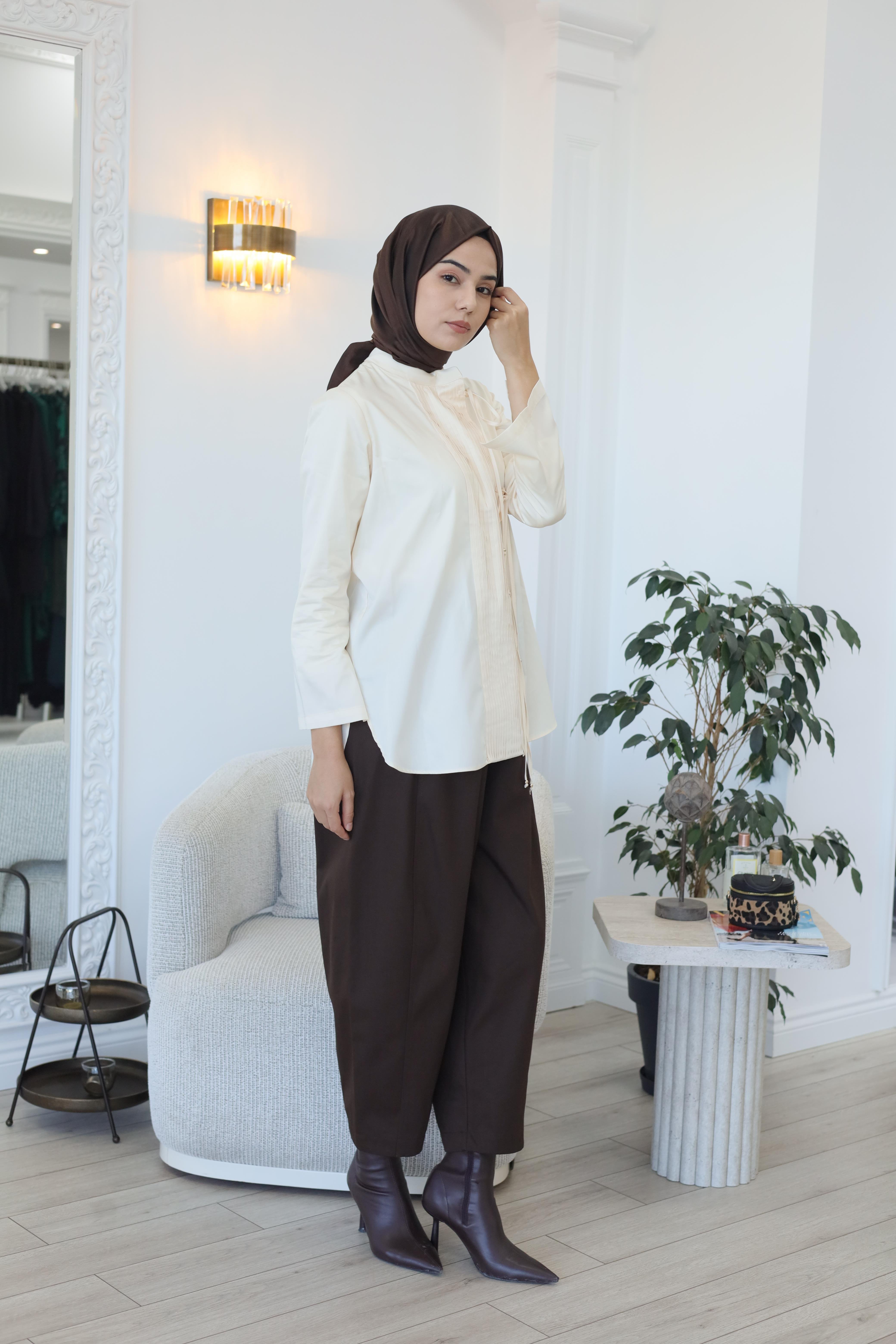 Kahma Pantolon Kahve 25k11210