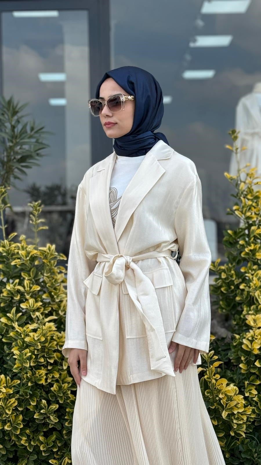 Kahma Parlak Dokulu Ceket 26y25317