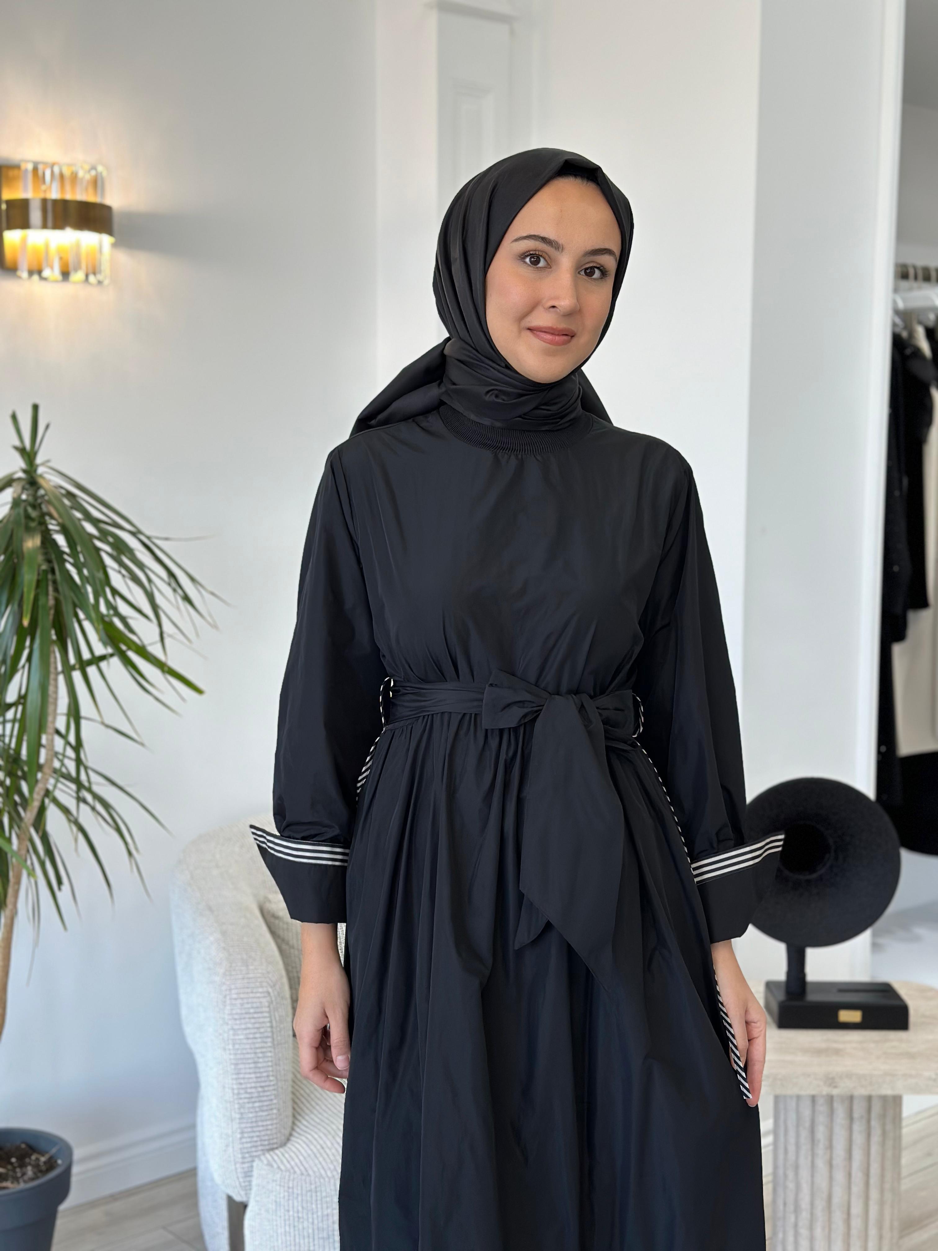 Kahma Siyah Elbise 24k13106