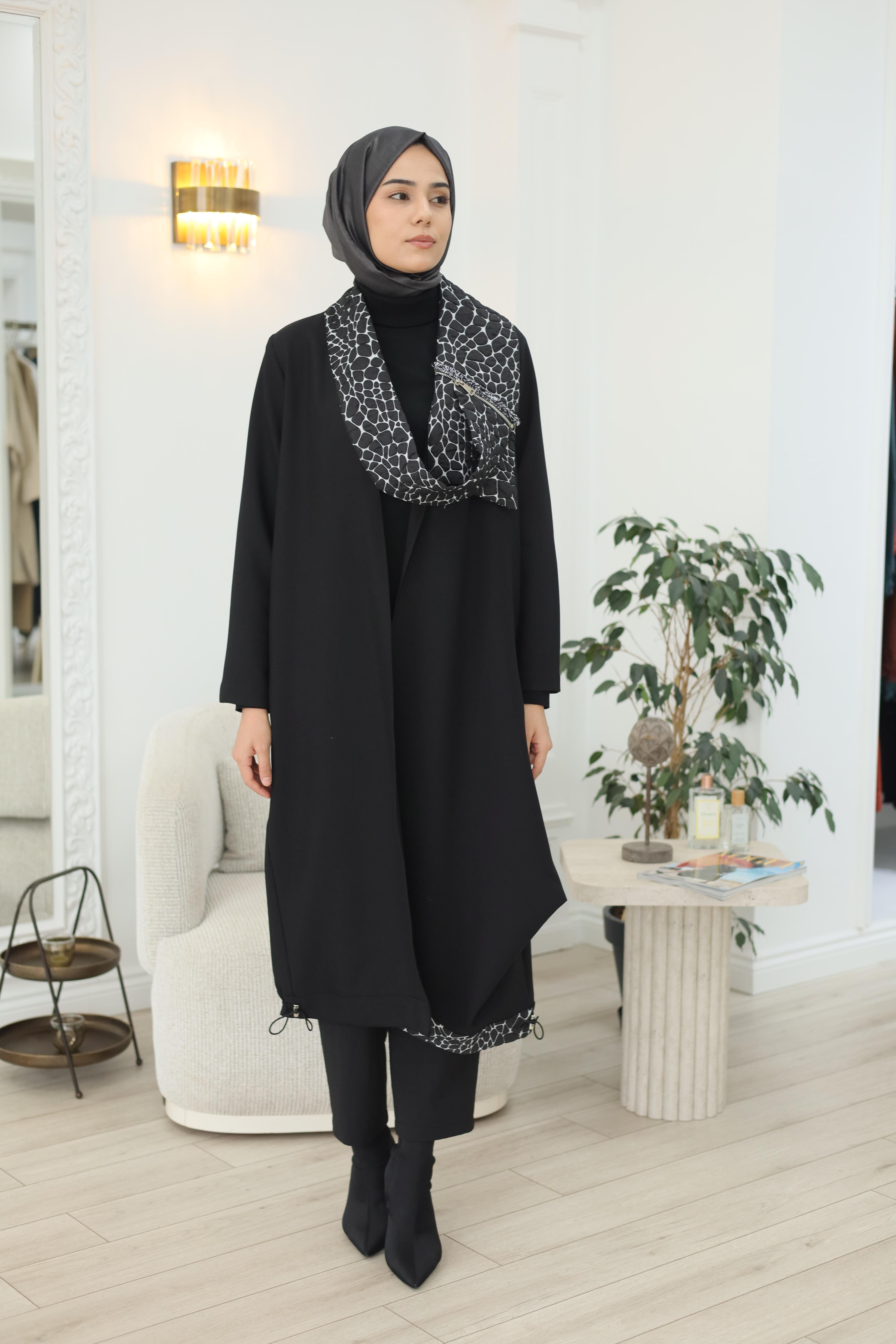 Kahma Yaka Sırt Detaylı Kap 25k14215