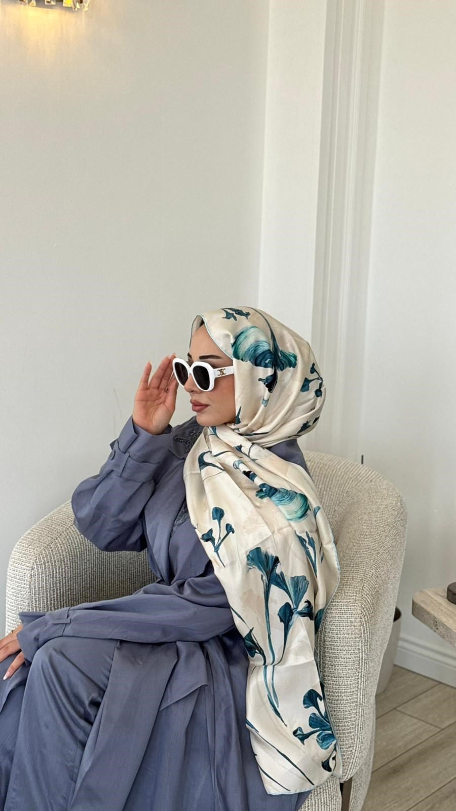 Maisa Mulberry İpek Şal Bej 2954