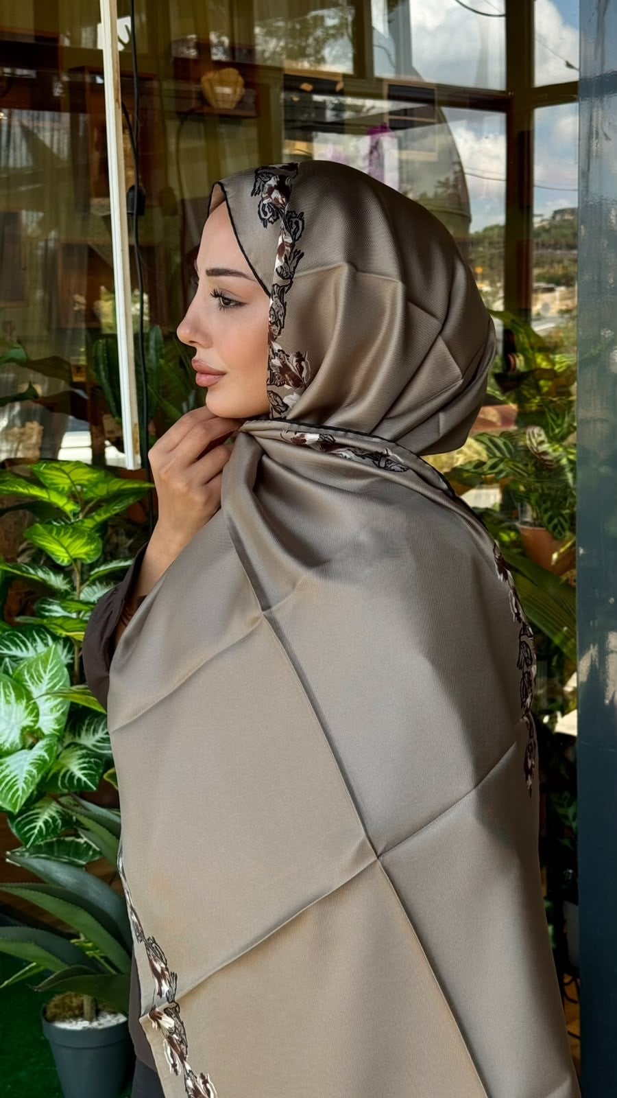 Maisa Mulberry İpek Şal Camel 2954