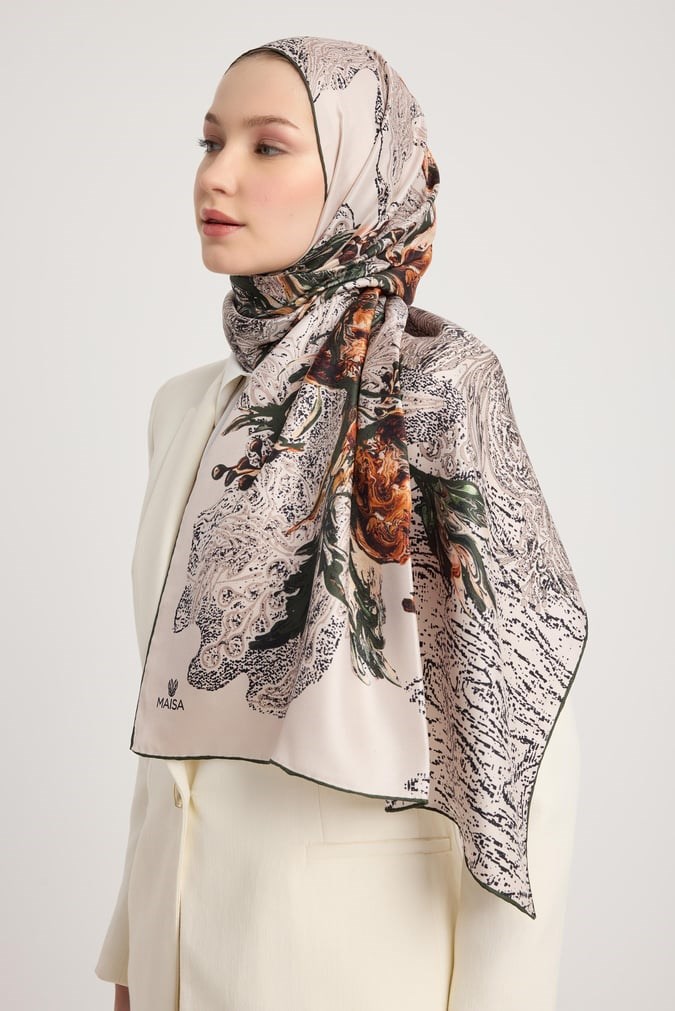 	Maisa Mulberry İpek Şal Gri 2954