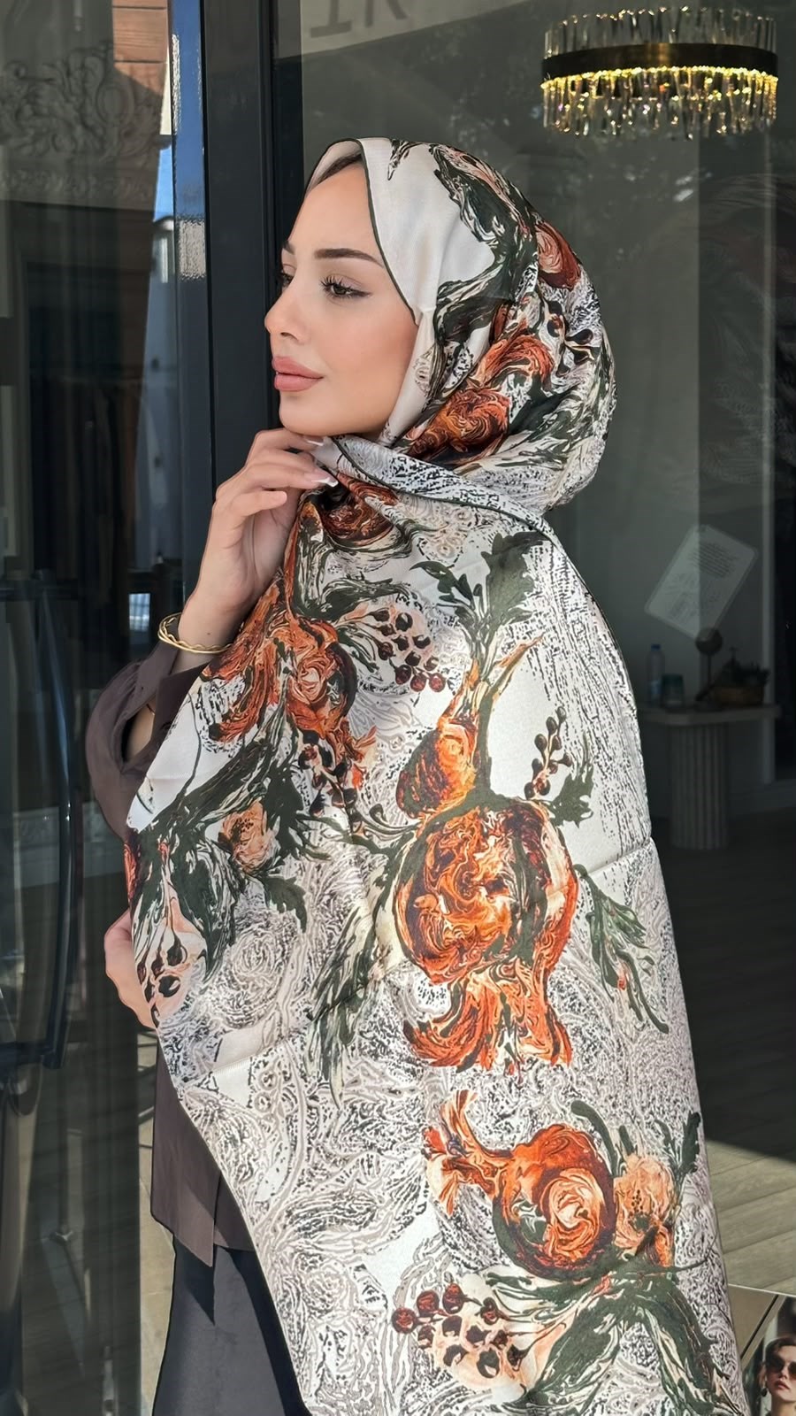 	Maisa Mulberry İpek Şal Gri 2954