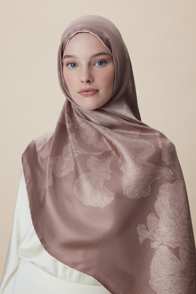 Maisa Mulberry İpek Şal Sütlü Kahve 2954