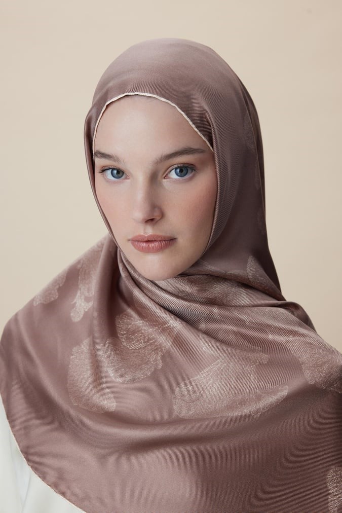 Maisa Mulberry İpek Şal Sütlü Kahve 2954