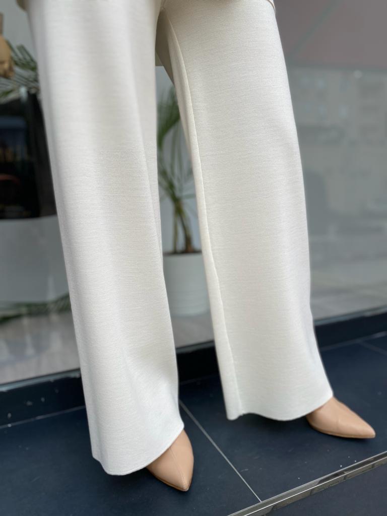 Miss Dalida Bol Paça Triko Pantolon Fede Ekru t24k-7001