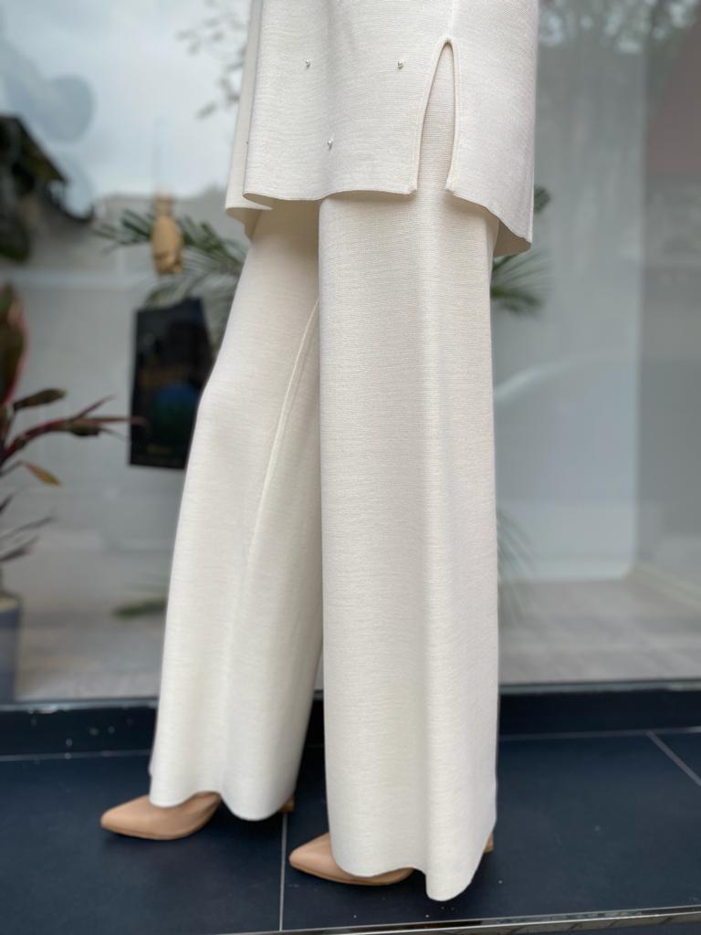 Miss Dalida Bol Paça Triko Pantolon Fede Ekru t24k-7001