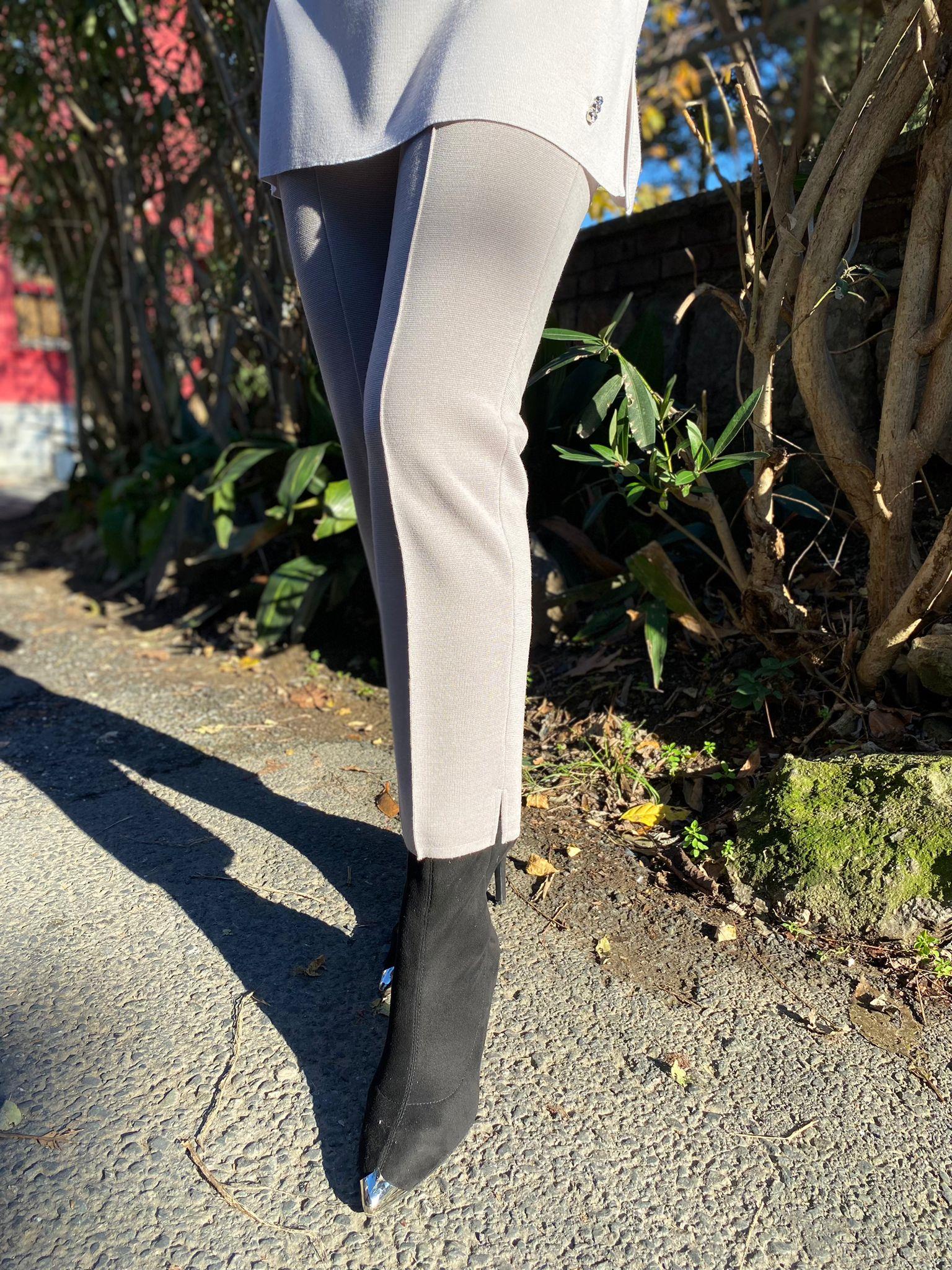 Miss Dalida Dar Paça Triko Pantolon Terra Milky t24k-7000