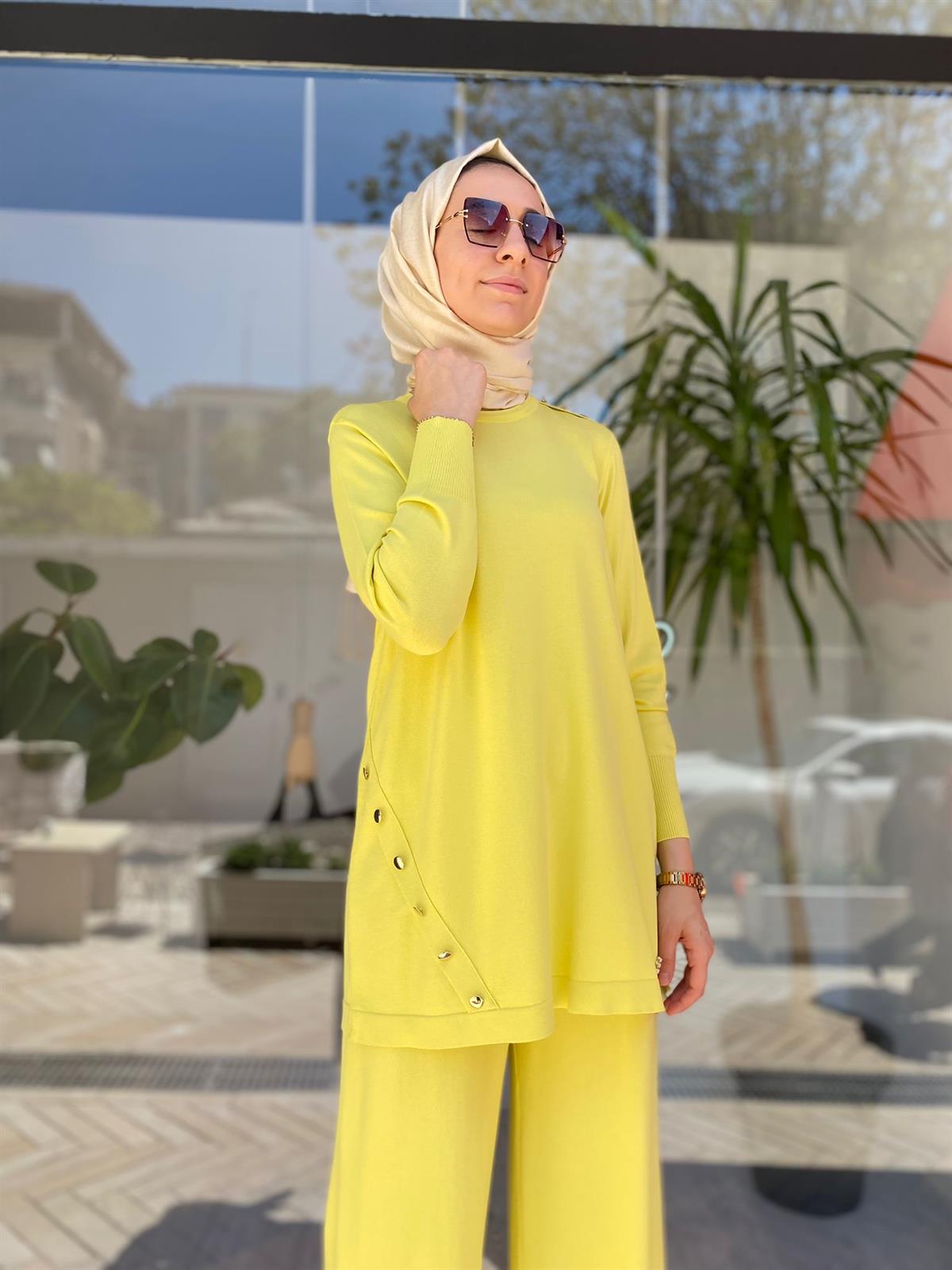 Miss Dalida Sarı Tunik T23Y-6001