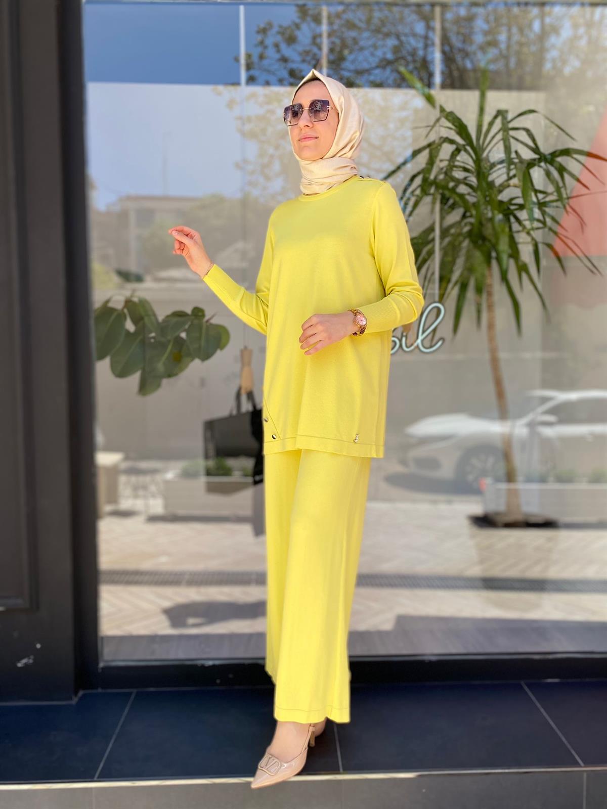 Miss Dalida Sarı Tunik T23Y-6001