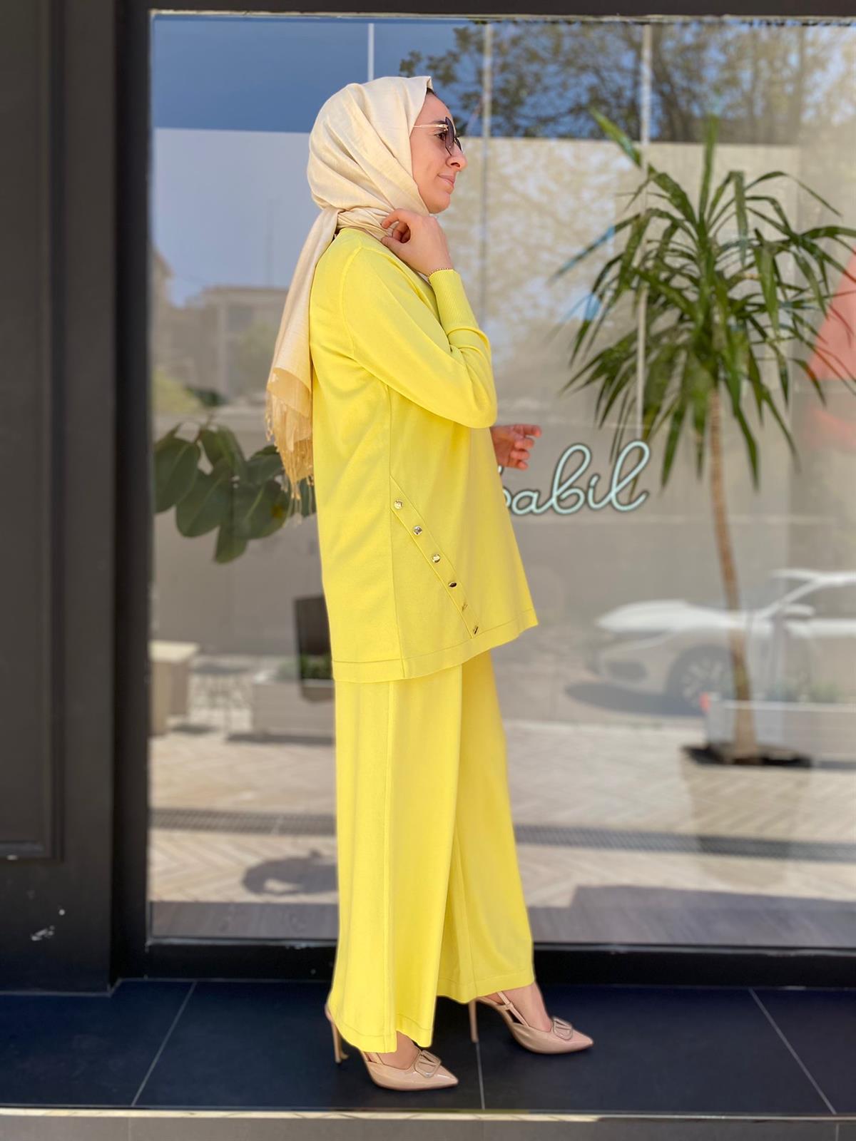 Miss Dalida Sarı Tunik T23Y-6001