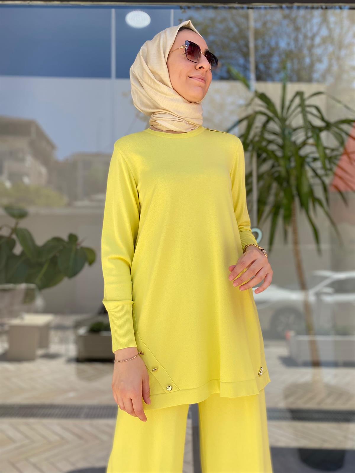 Miss Dalida Sarı Tunik T23Y-6001
