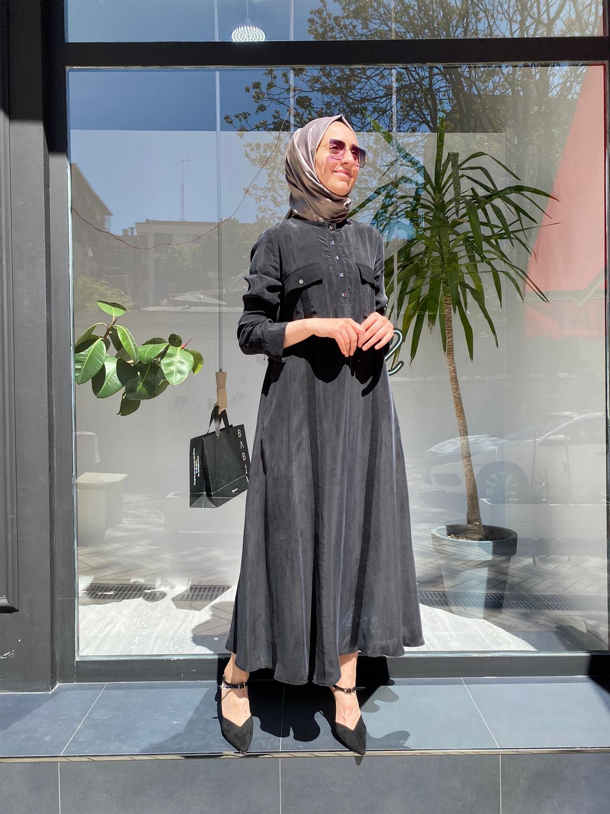 Miss Dalida Siyah Elbise T23Y-4034