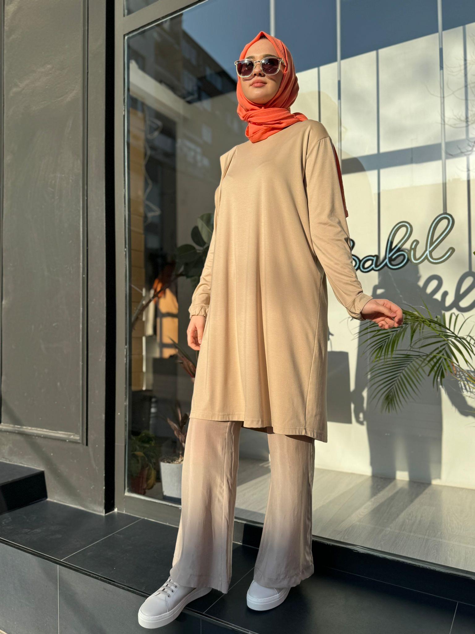 Misswhence Bambu Basic Tunik Camel 35025