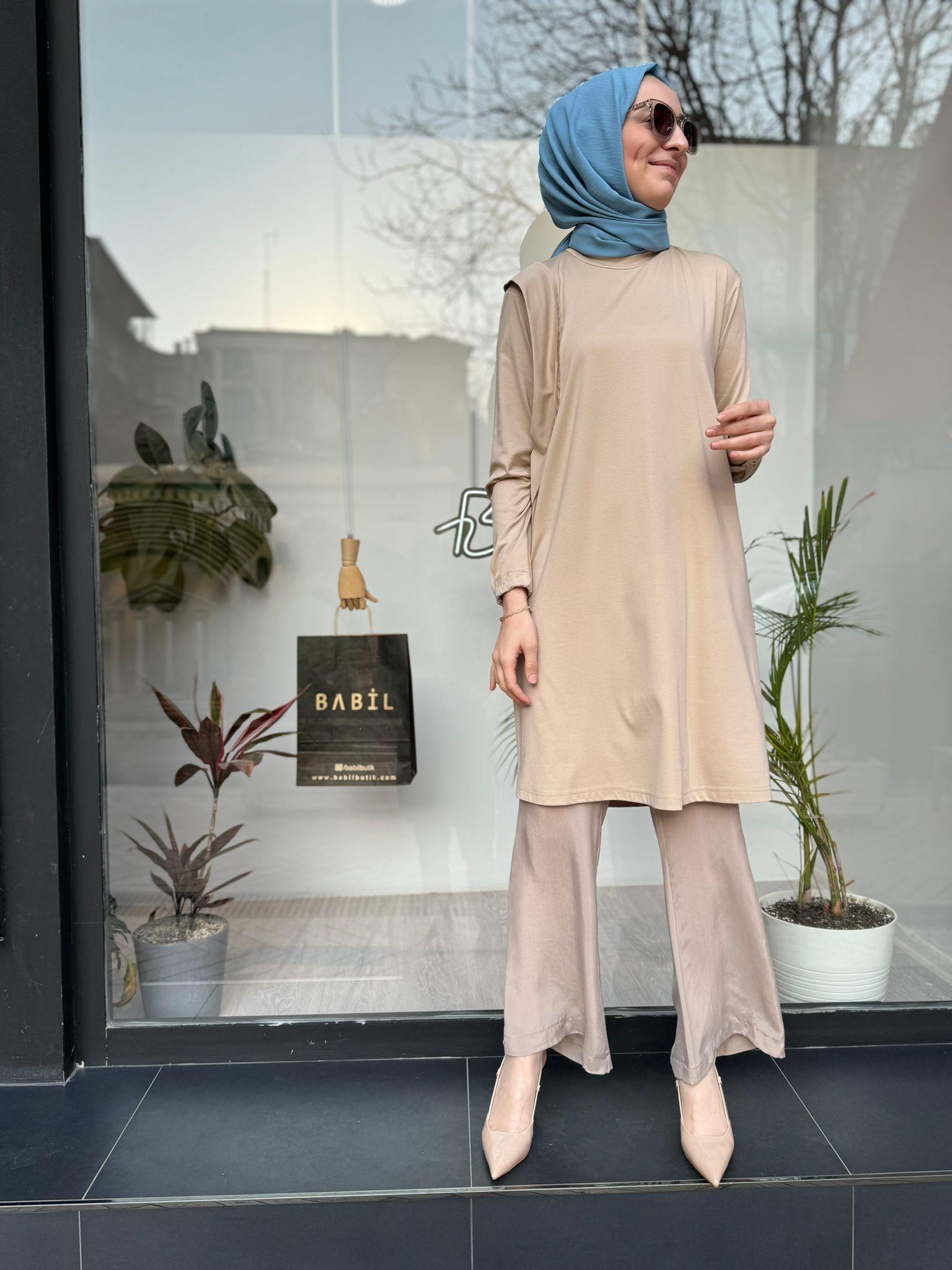 Misswhence Bambu Basic Tunik Camel 35025