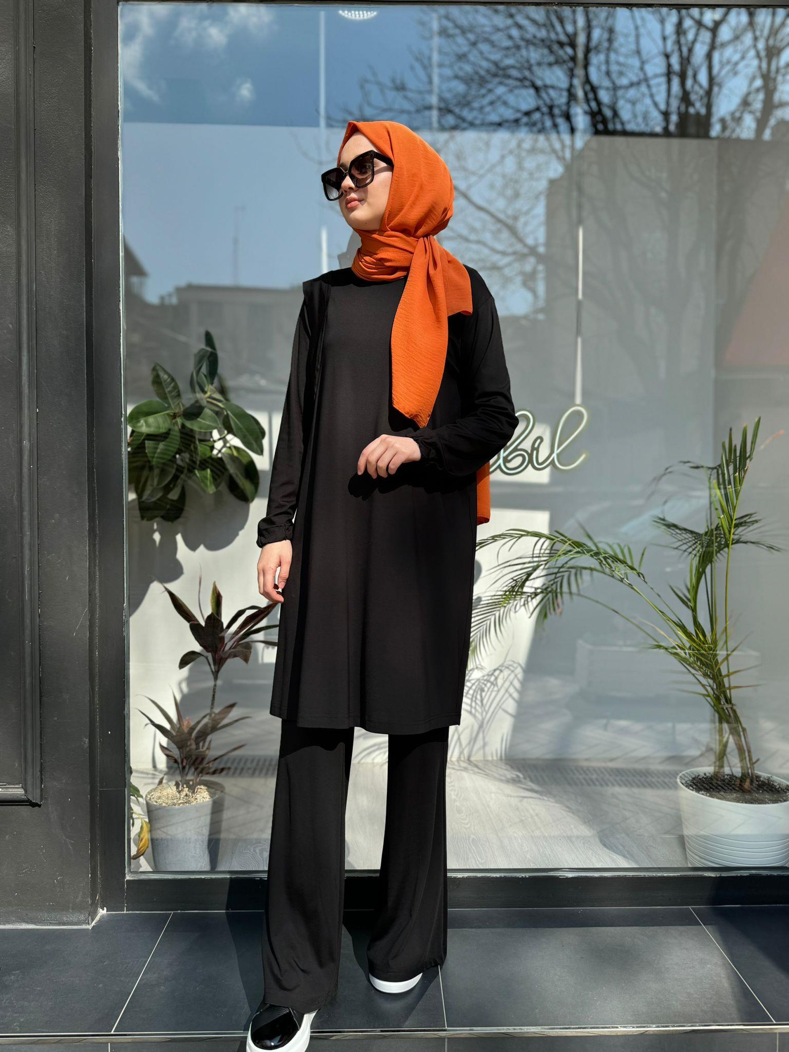 Misswhence Bambu Basic Tunik Siyah 35025