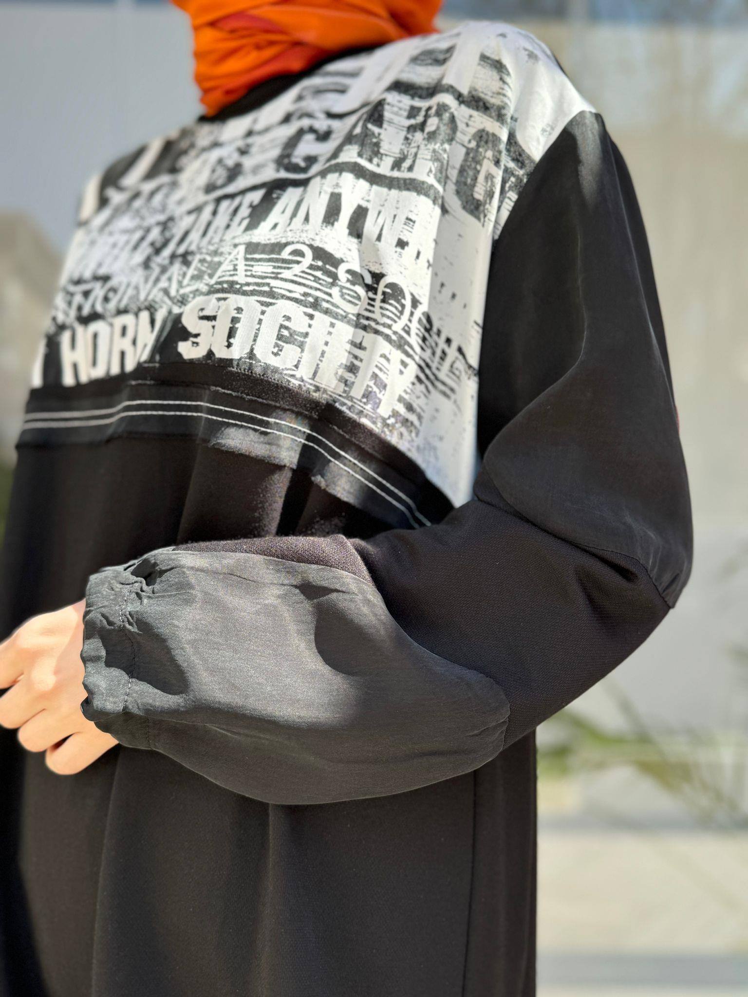 Misswhence Baskılı Tunik Siyah 35002