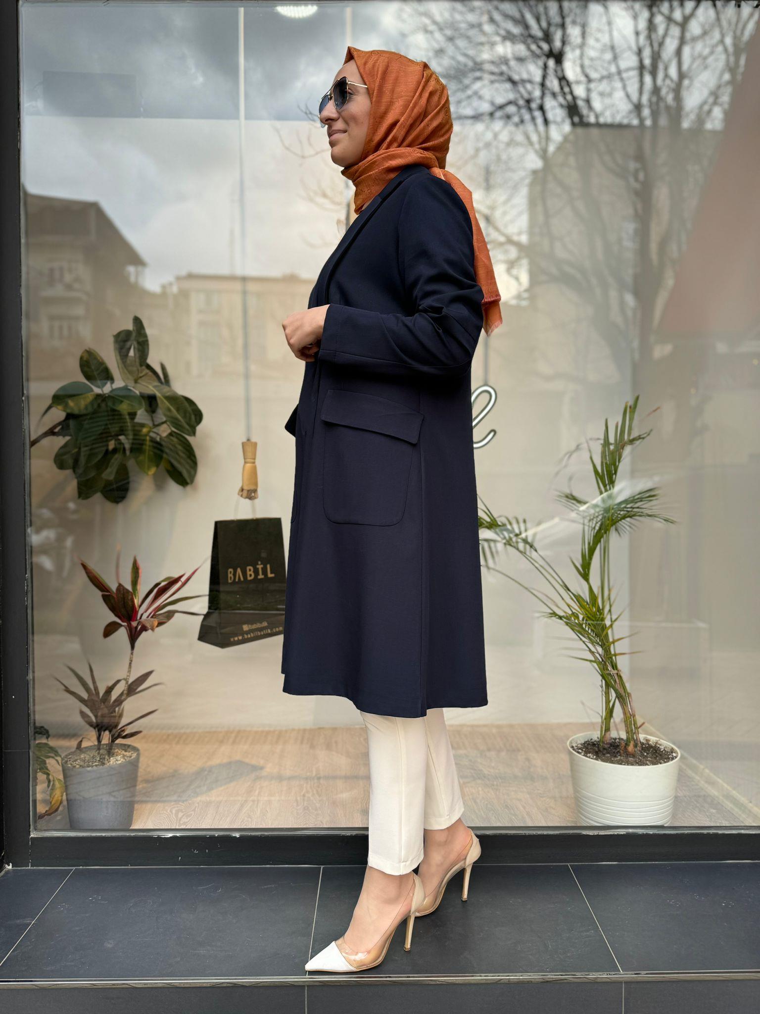 Misswhence Blazer Ceket Lacivert 35203