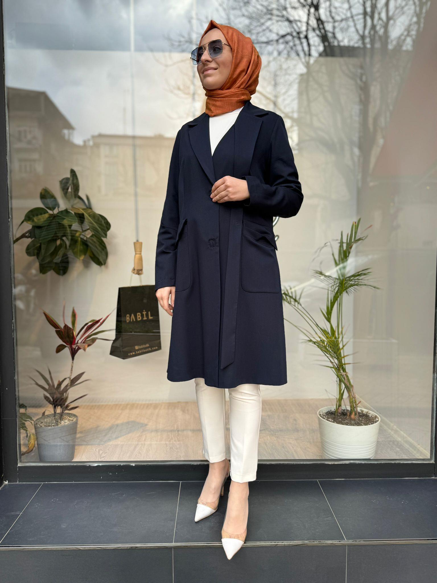 Misswhence Blazer Ceket Lacivert 35203