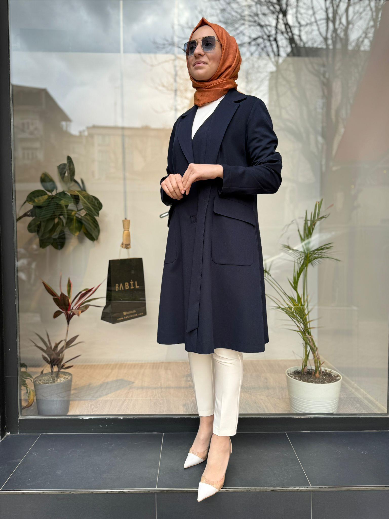 Misswhence Blazer Ceket Lacivert 35203