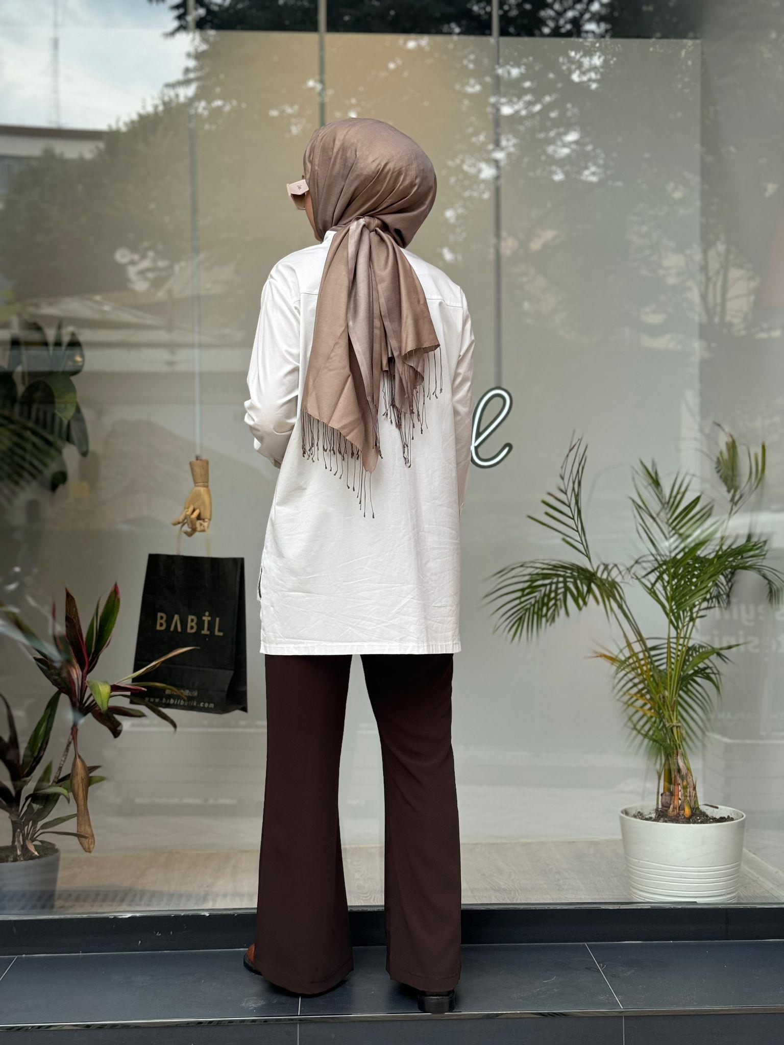 Misswhence Bol Paça Pantolon Kahve 35130