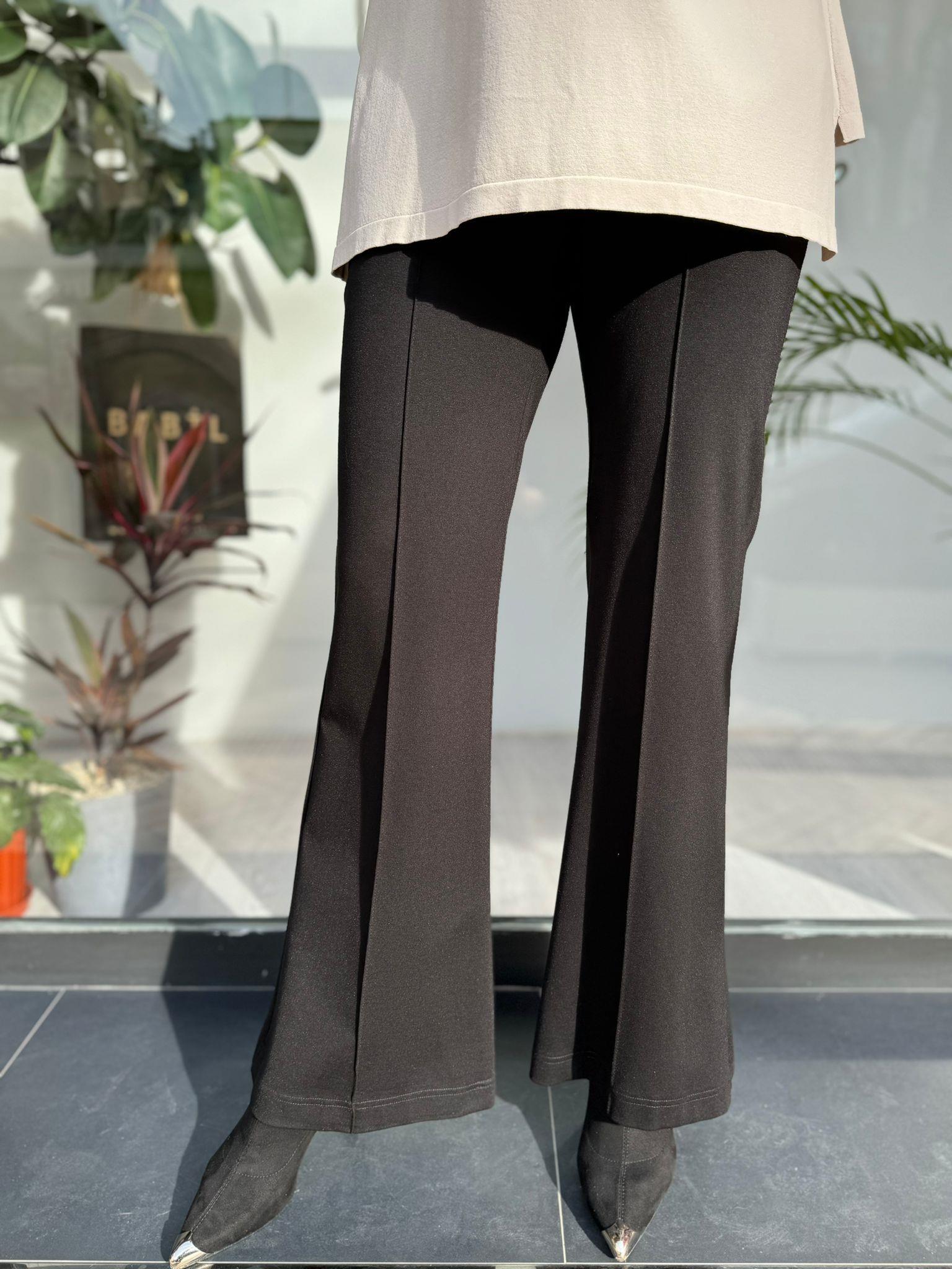 Misswhence Bol Paça Pantolon Siyah 34129